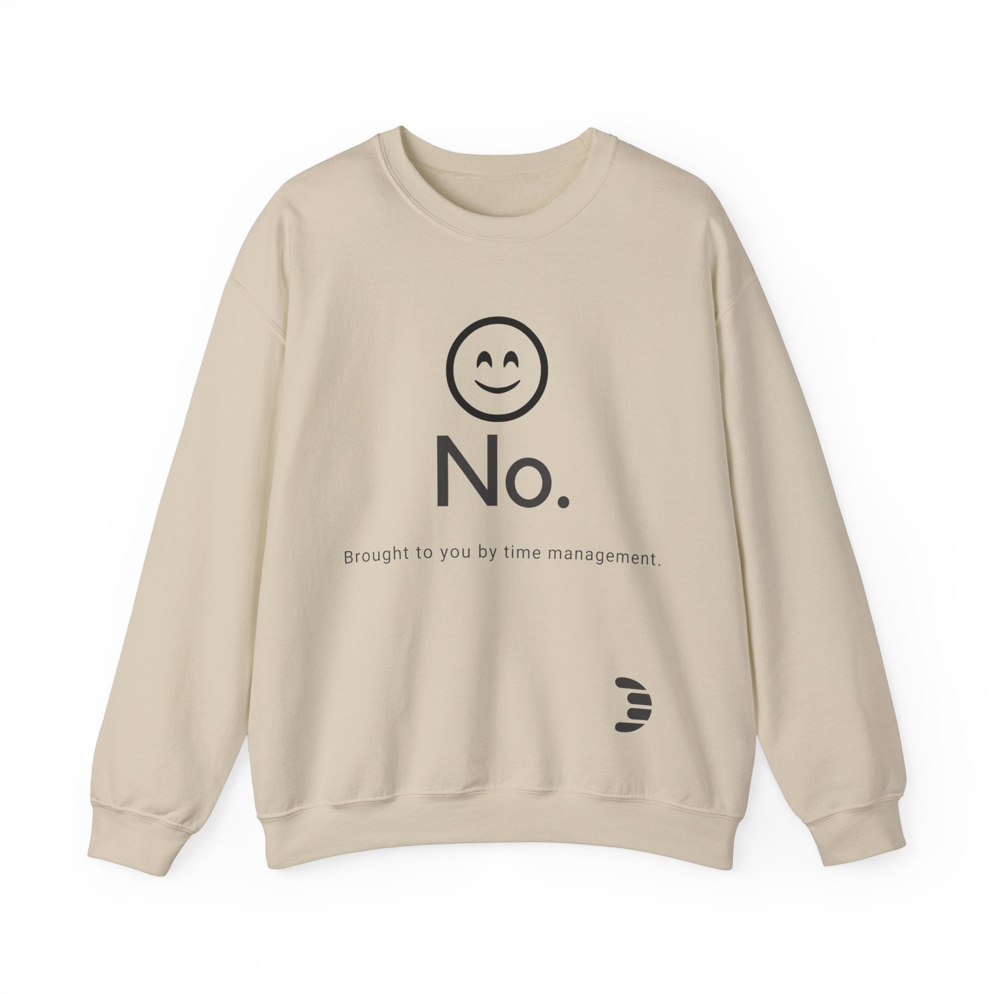 Dorpamine "No." Reclaiming Your Time Series Black Text Unisex Heavy Blend™ Crewneck Sweatshirt