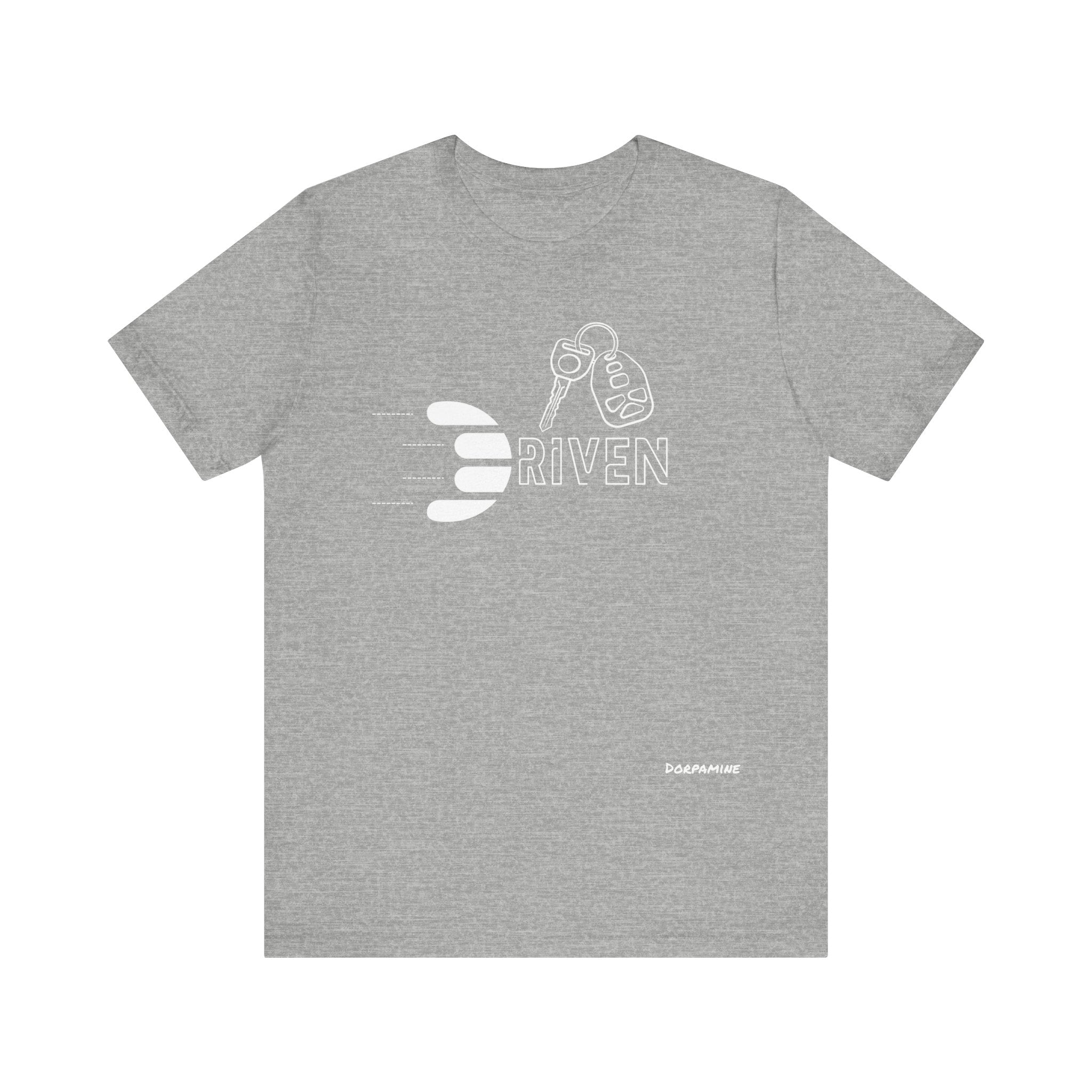 Dorpamine Driven White (D-Words Collection) Unisex Jersey Short Sleeve Tee