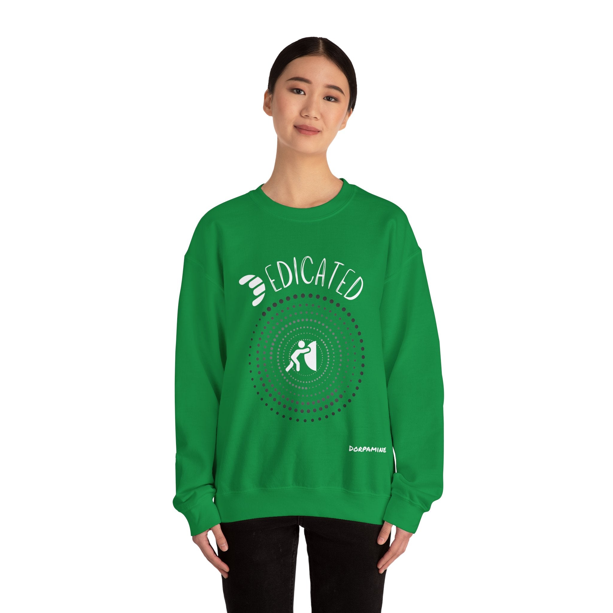 Dorpamine "D Words" Collection Dedicated Unisex Heavy Blend™ Crewneck Sweatshirt