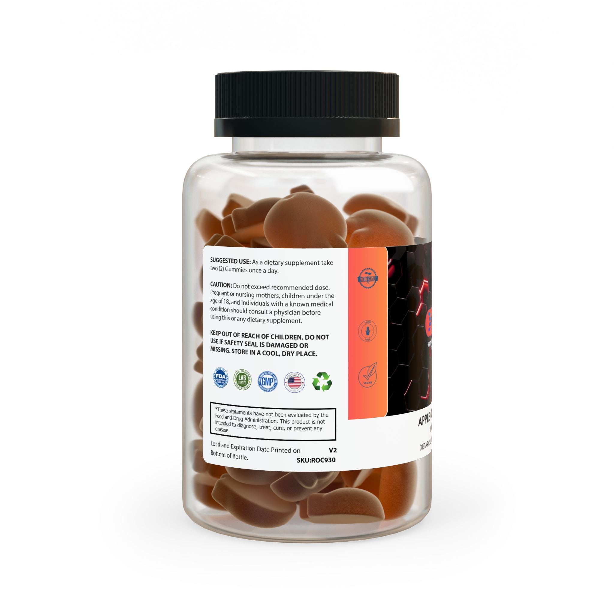 Dorpamine Vitality Apple Cider Vinegar Gummies (60 Gummies)