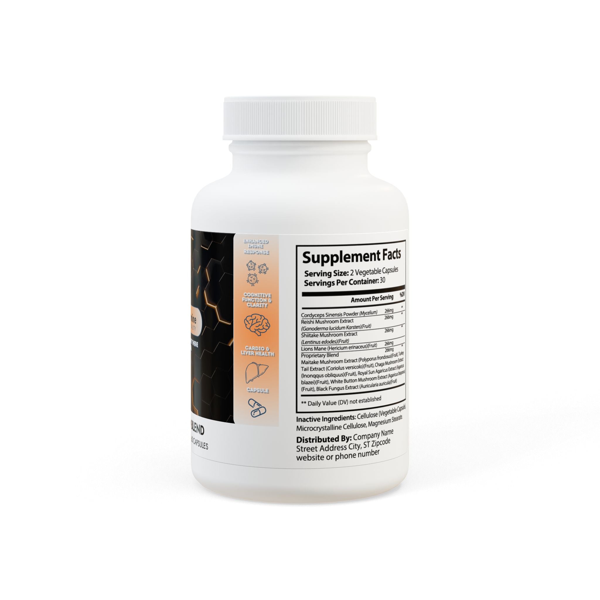 Dorpamine Vitality Mushroom Blend Supplement (60 Capsules)