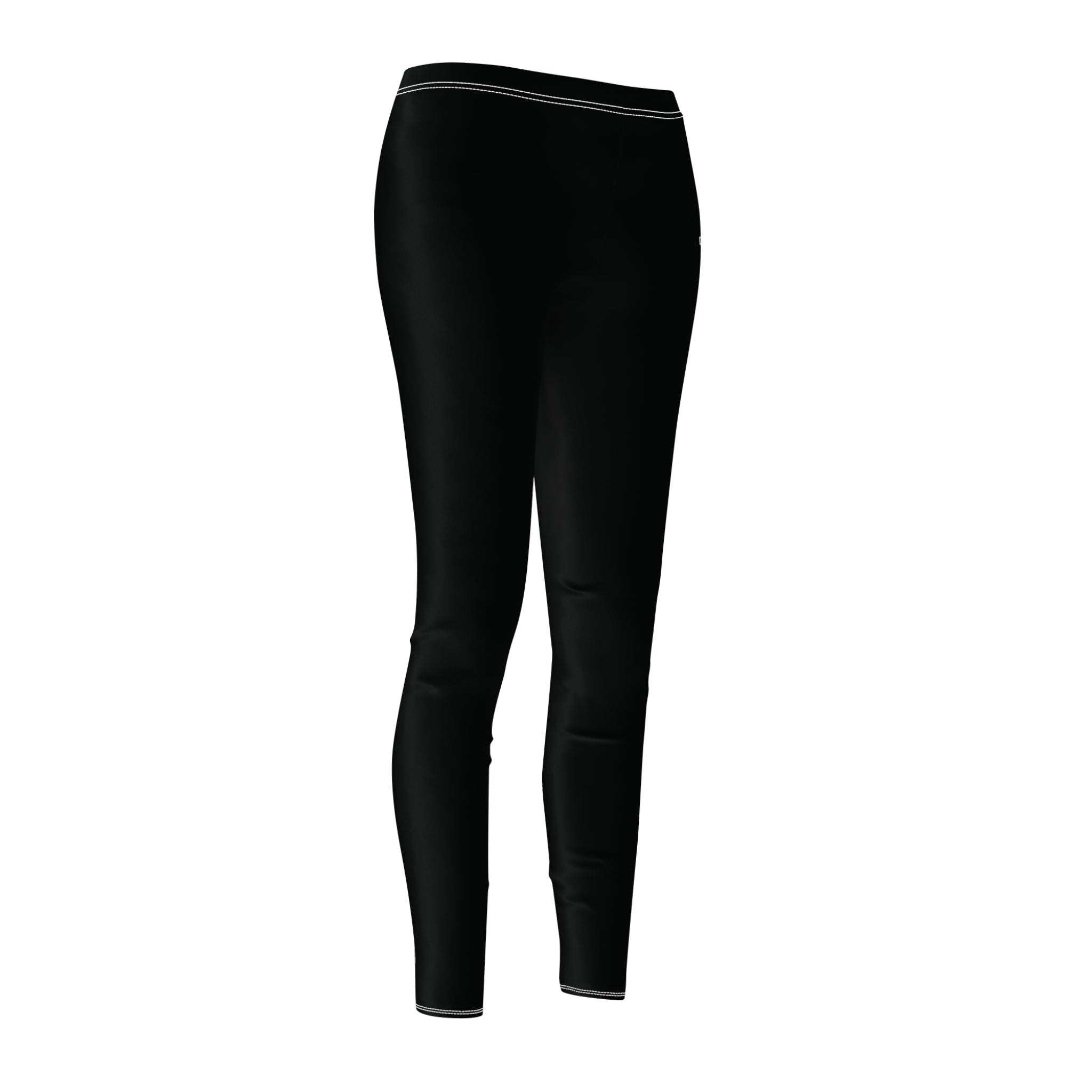 Dorpamine Solid Black Women's Cut & Sew Leggings