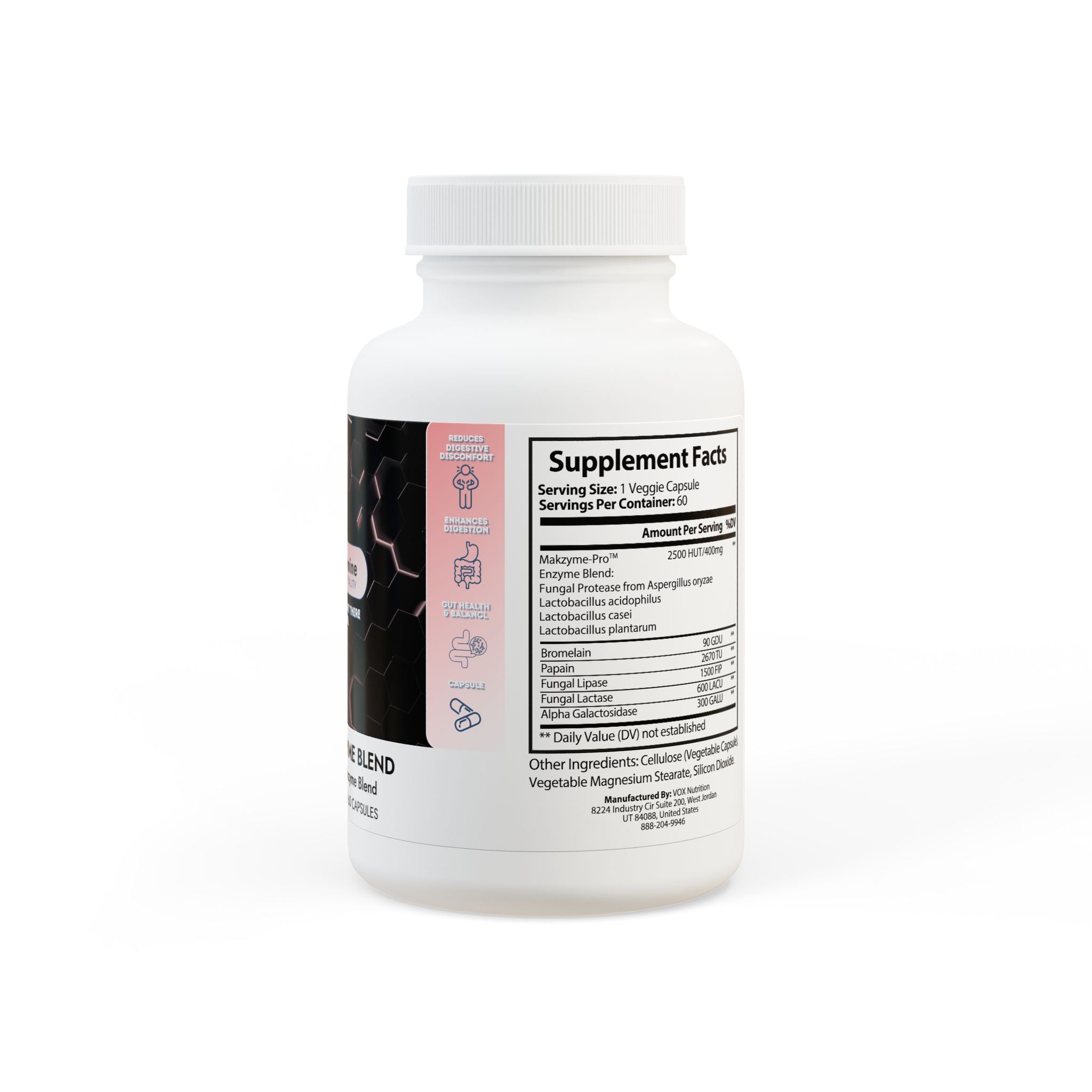 Dorpamine Vitality Digestive Enzyme Blend Supplement (60 Capsules)