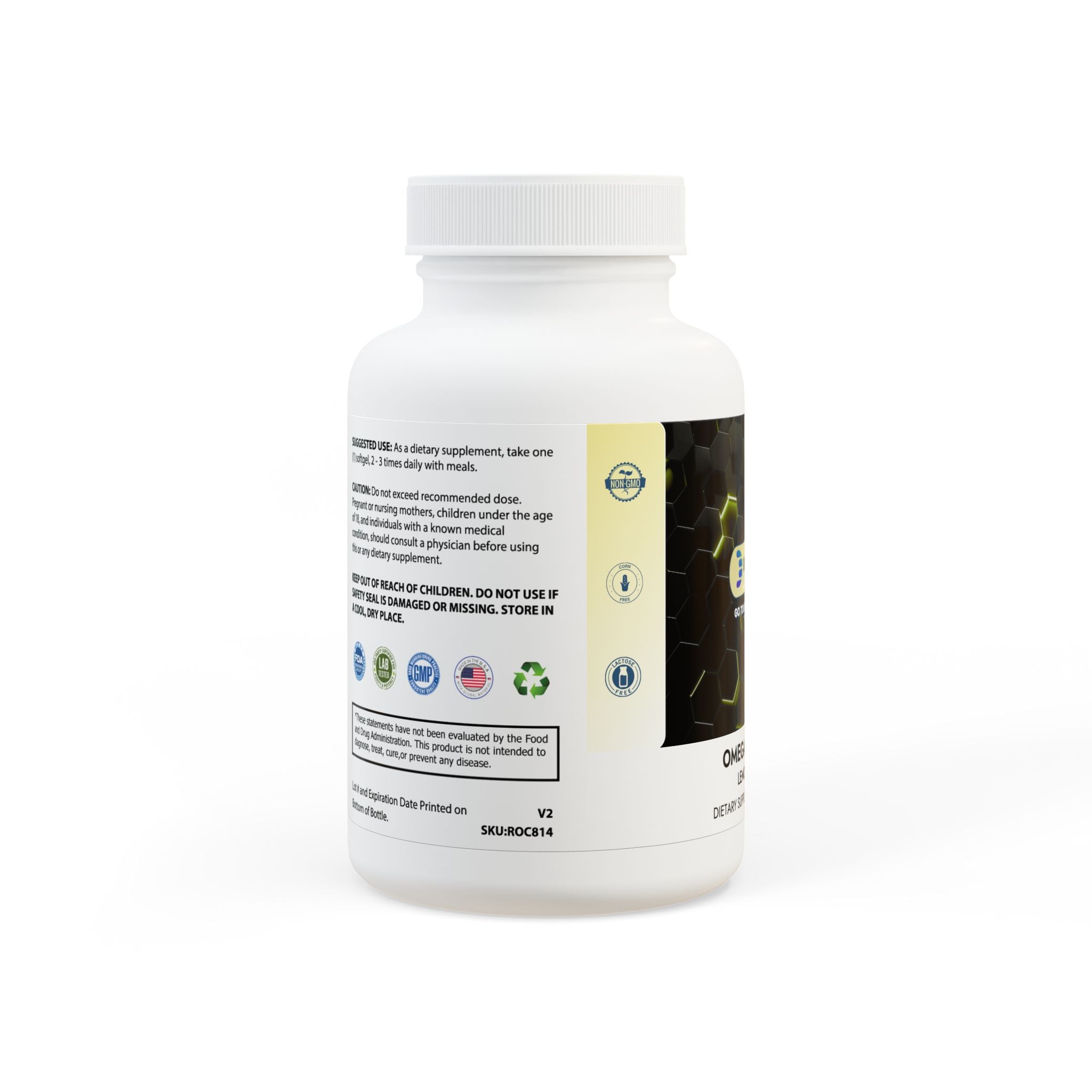 Dorpamine Vitality Omega 3 Fish Oil Supplement (60 Softgels)