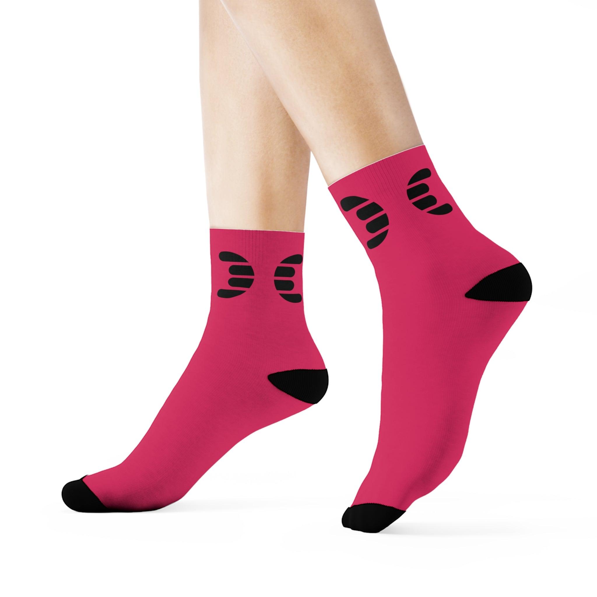 Dorpamine Hermes Pink Crew Socks