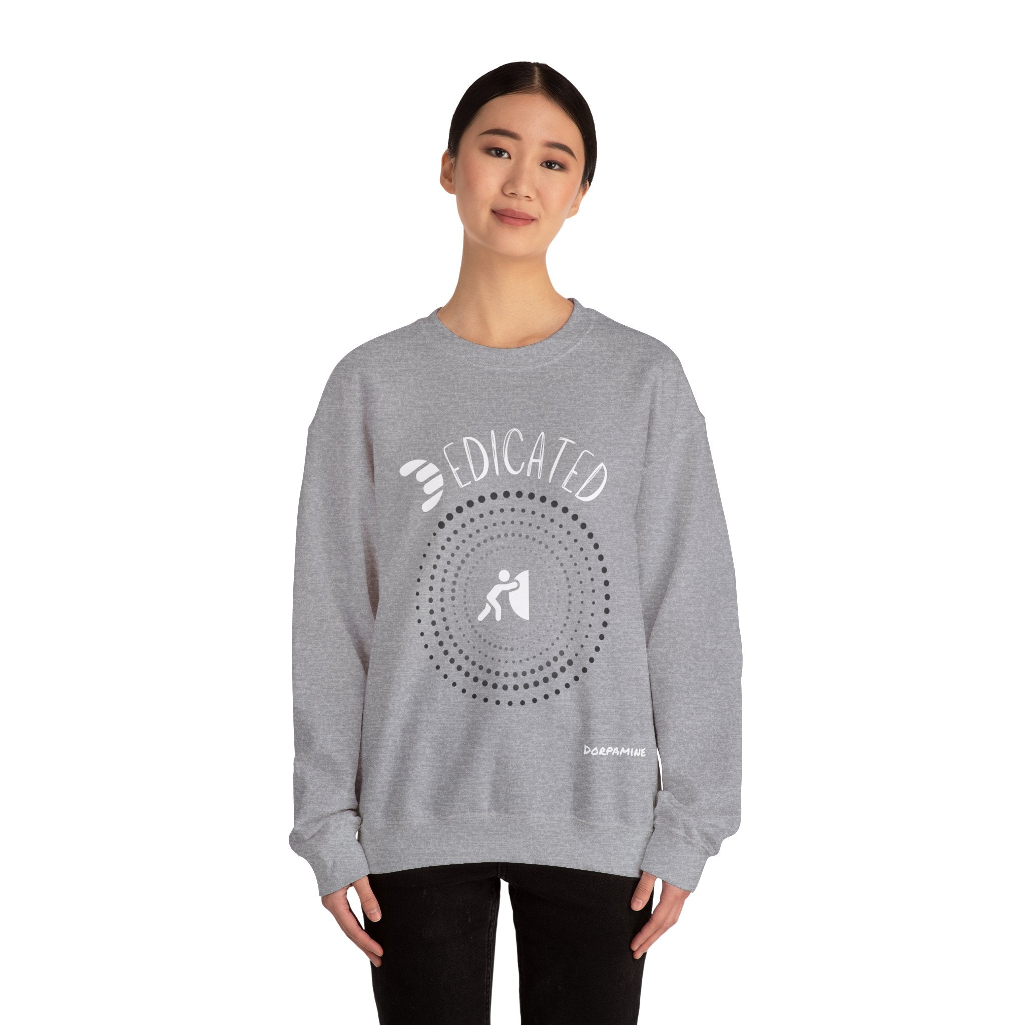Dorpamine "D Words" Collection Dedicated Unisex Heavy Blend™ Crewneck Sweatshirt