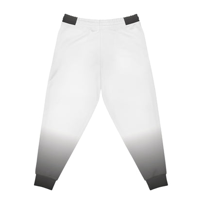 Dorpamine Fusion White and Grey Unisex Athletic Joggers