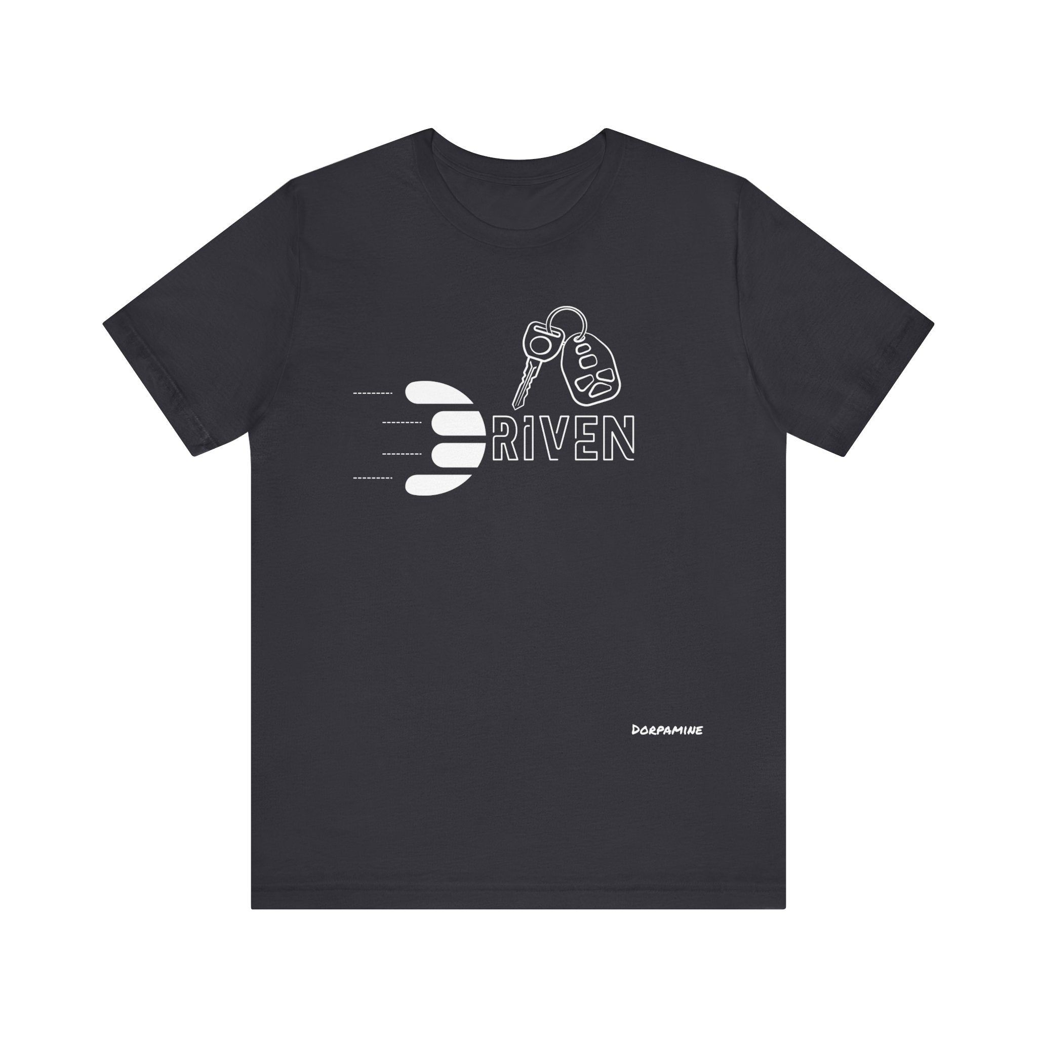 Dorpamine Driven White (D-Words Collection) Unisex Jersey Short Sleeve Tee