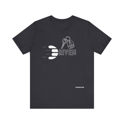 Dorpamine Driven White (D-Words Collection) Unisex Jersey Short Sleeve Tee