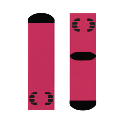Dorpamine Hermes Pink Crew Socks
