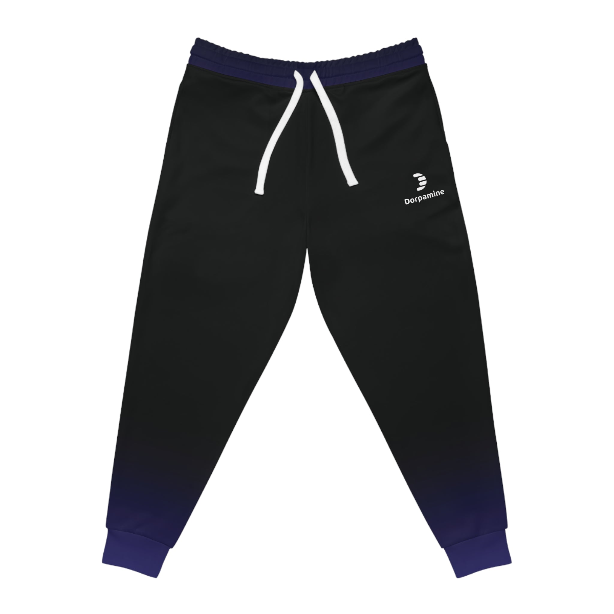 Dorpamine Fusion Black and Purple Unisex Athletic Joggers