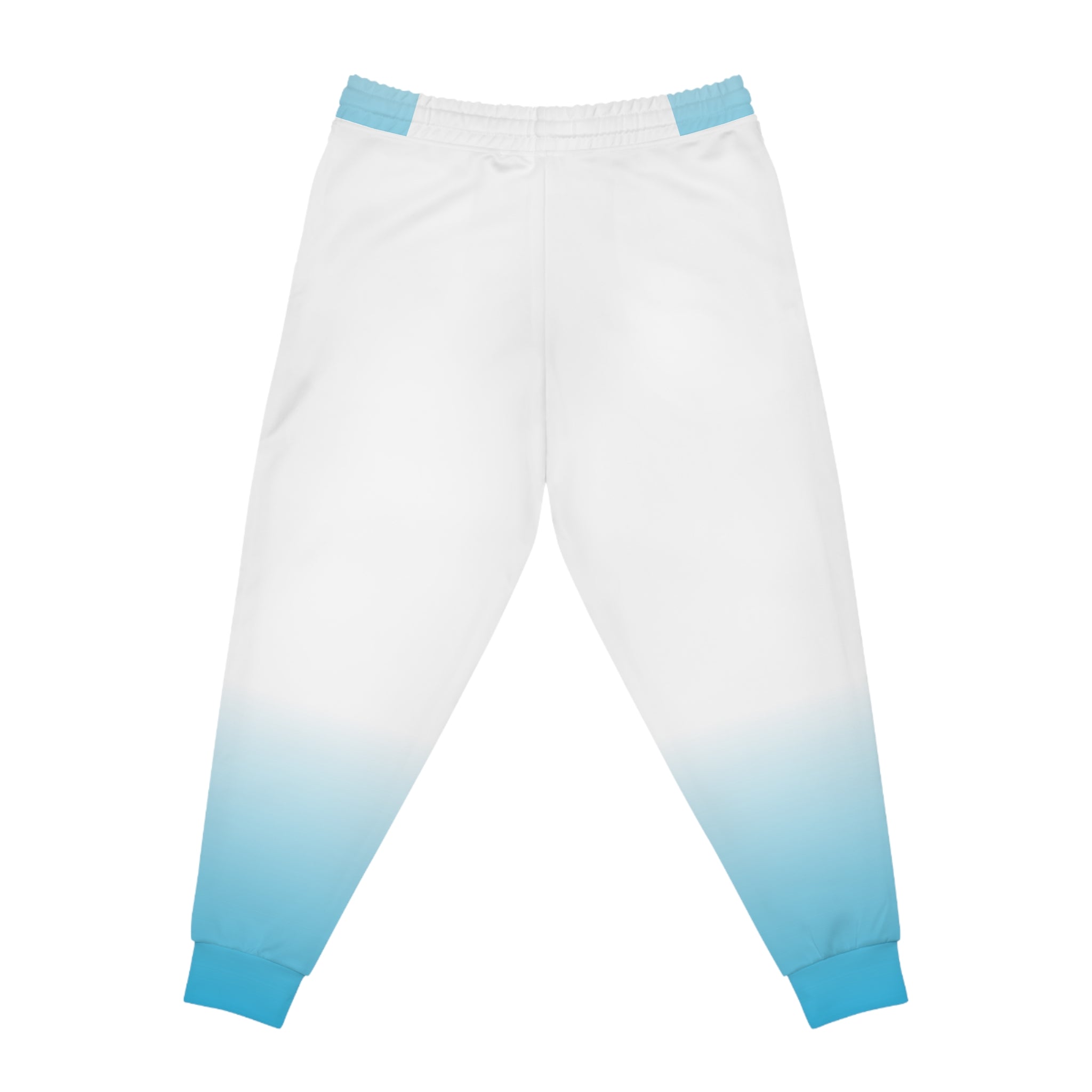 Dorpamine Fusion White and Blue Unisex Athletic Joggers