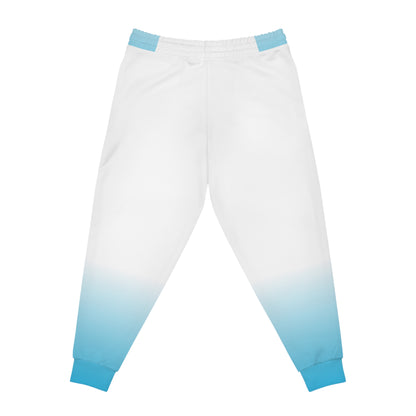 Dorpamine Fusion White and Blue Unisex Athletic Joggers