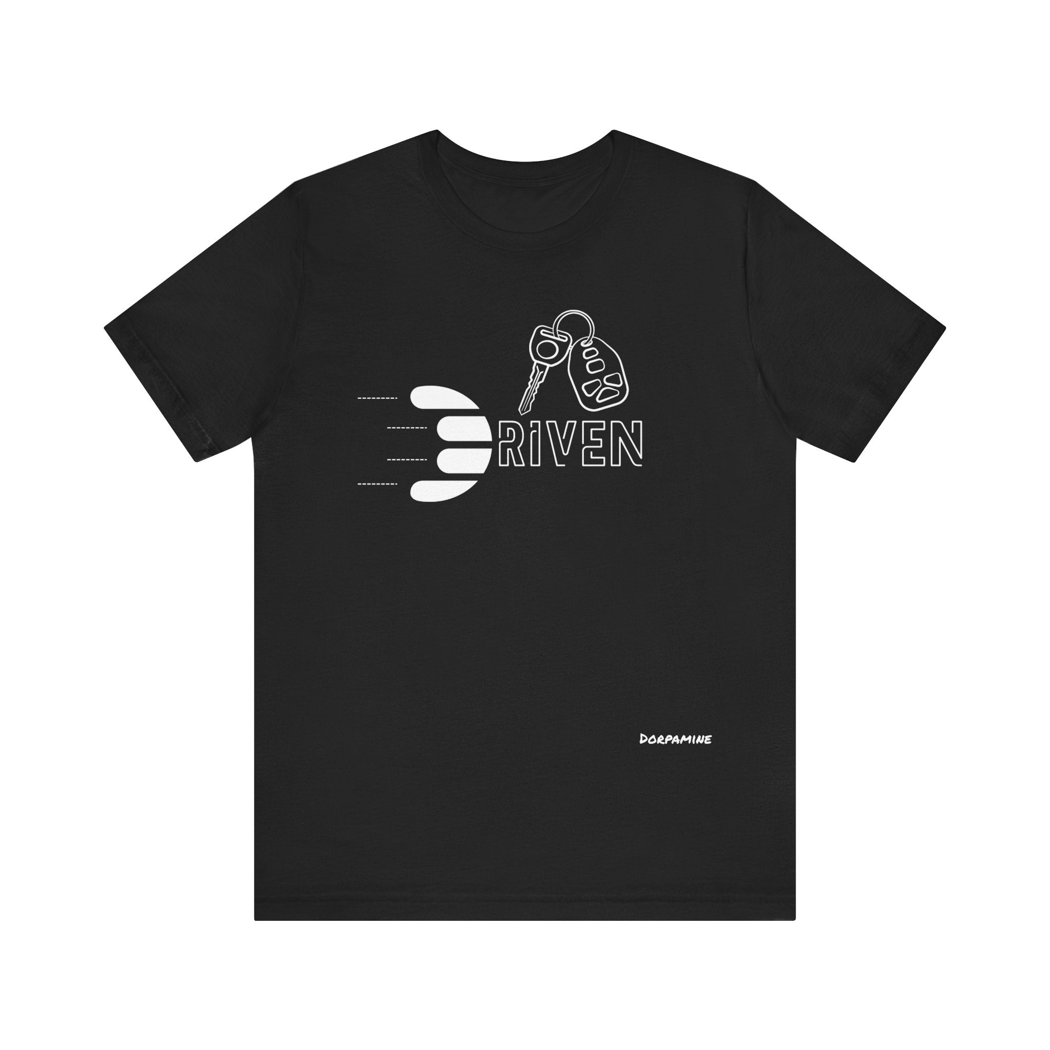 Dorpamine Driven White (D-Words Collection) Unisex Jersey Short Sleeve Tee