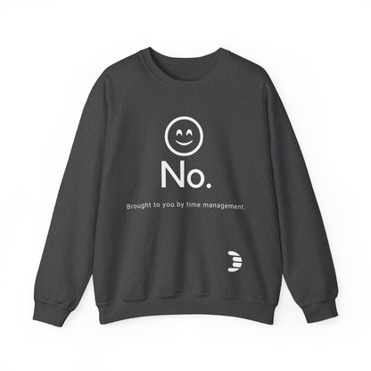 Dorpamine "No." Reclaiming Your Time Series White Text Unisex Heavy Blend™ Crewneck Sweatshirt