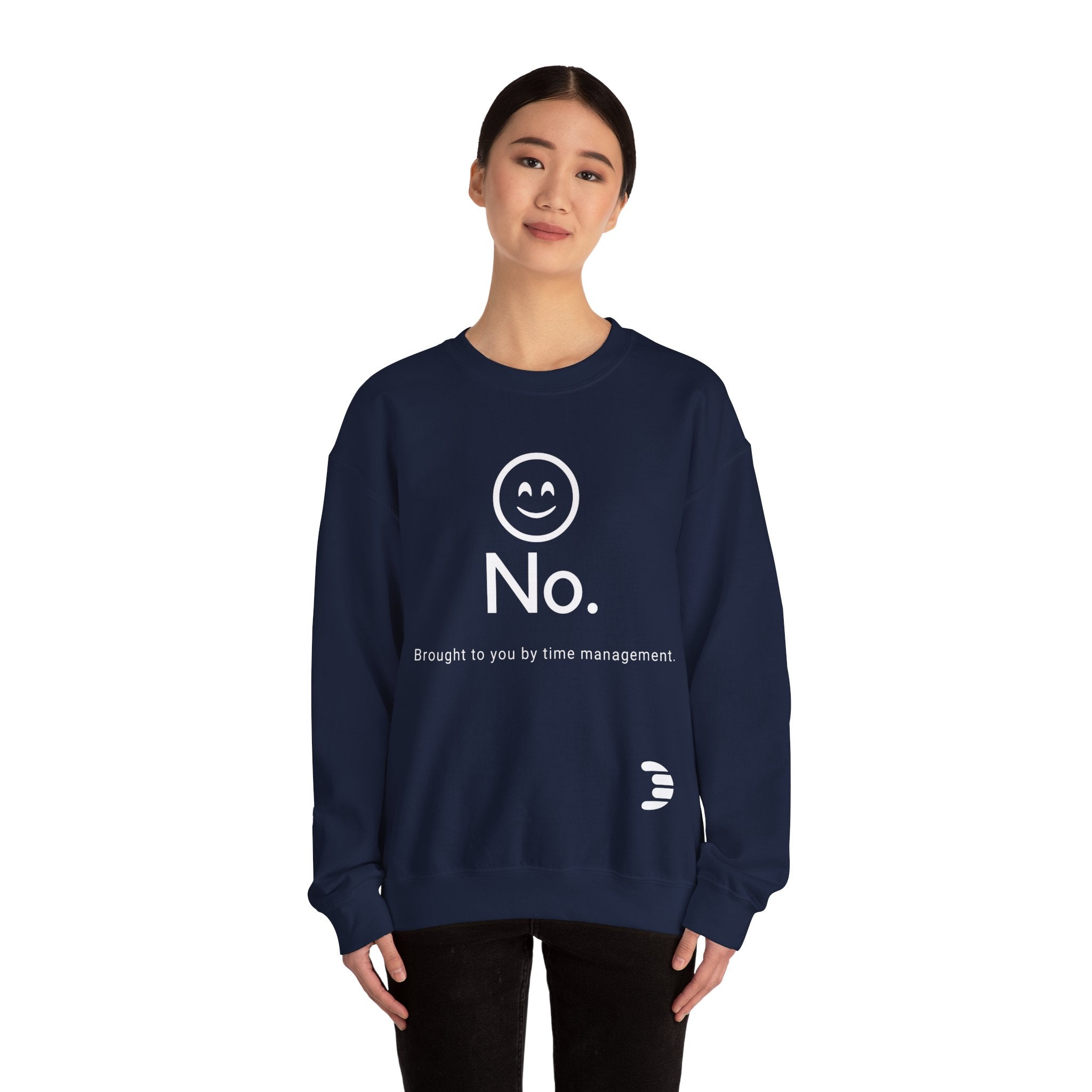 Dorpamine "No." Reclaiming Your Time Series White Text Unisex Heavy Blend™ Crewneck Sweatshirt