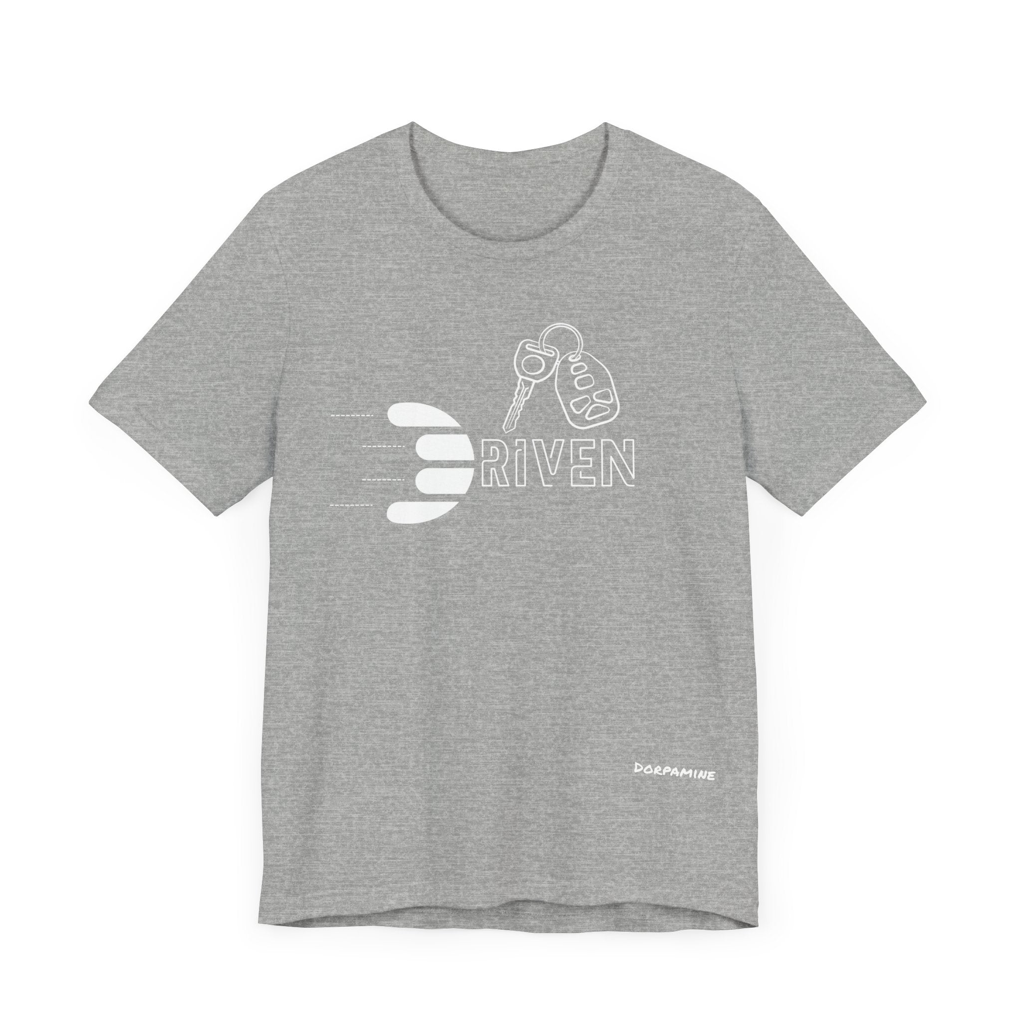 Dorpamine Driven White (D-Words Collection) Unisex Jersey Short Sleeve Tee