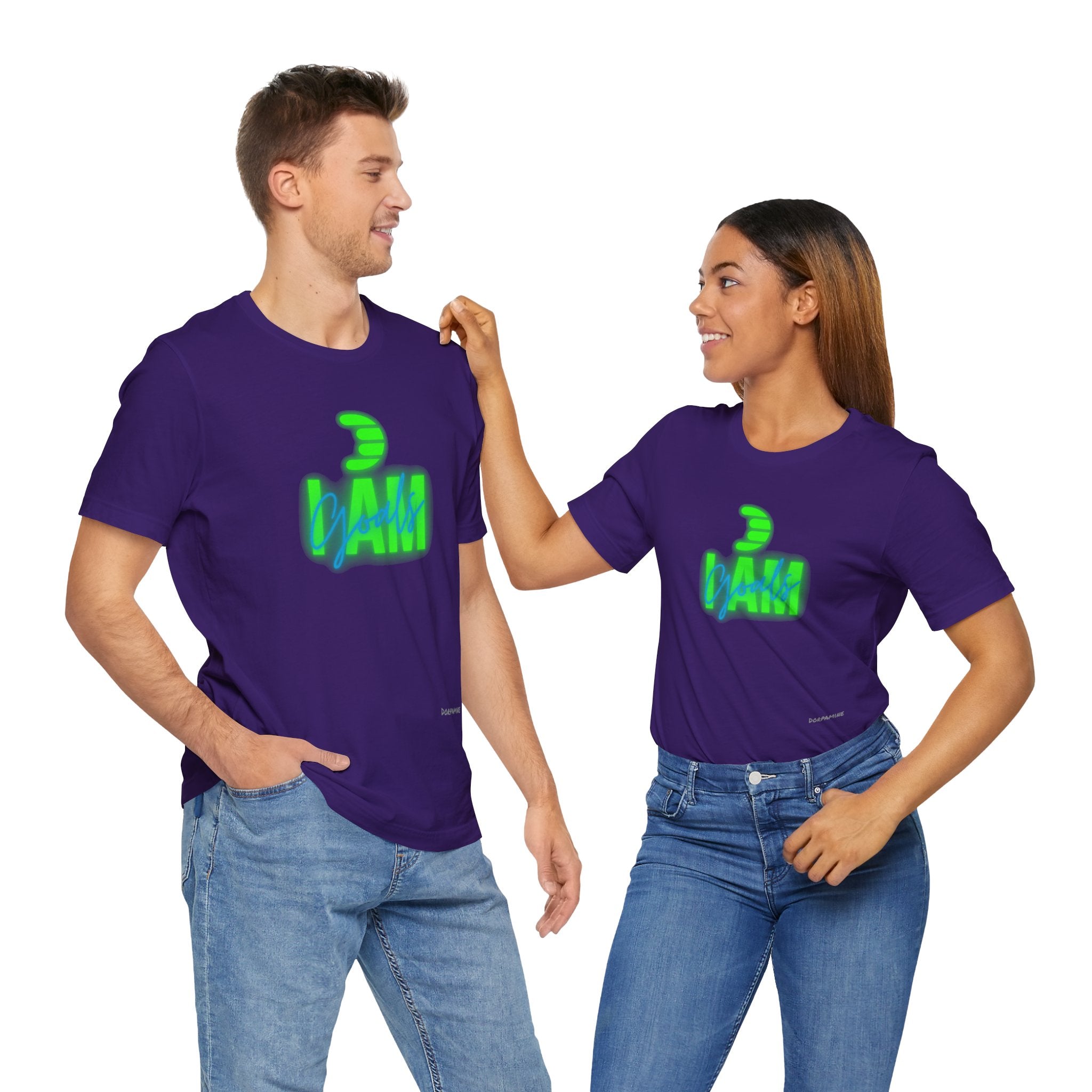 Dorpamine "I AM GOALS" Unisex Jersey Short Sleeve Tee