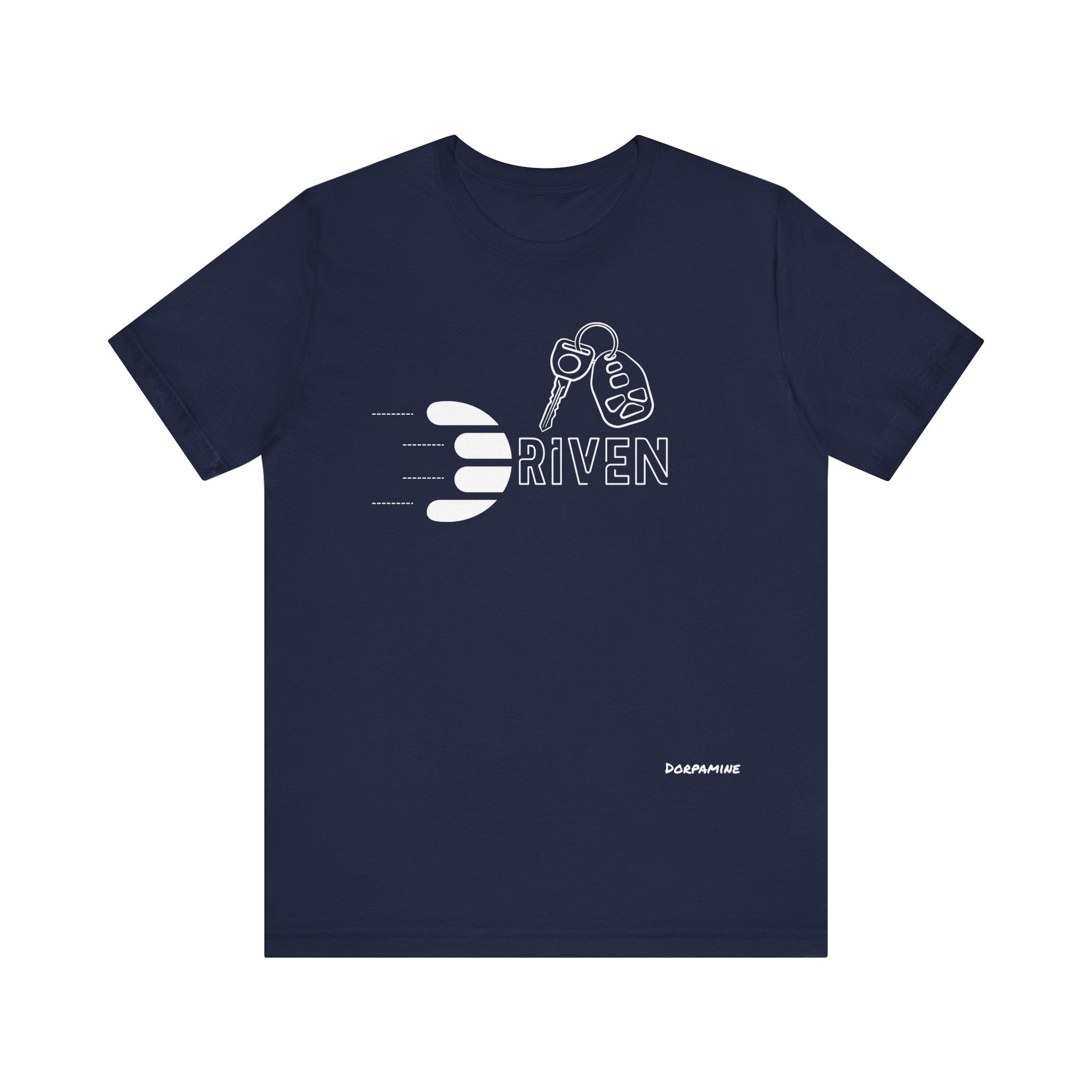 Dorpamine Driven White (D-Words Collection) Unisex Jersey Short Sleeve Tee