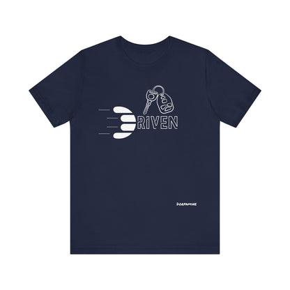 Dorpamine Driven White (D-Words Collection) Unisex Jersey Short Sleeve Tee