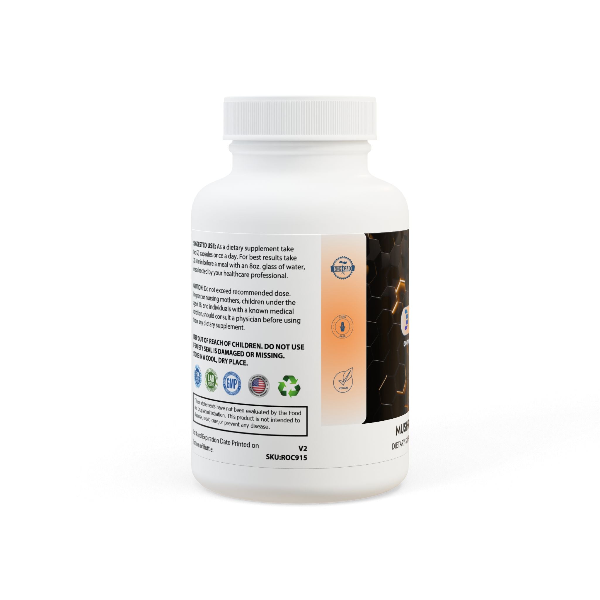 Dorpamine Vitality Mushroom Blend Supplement (60 Capsules)