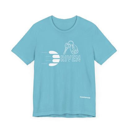 Dorpamine Driven White (D-Words Collection) Unisex Jersey Short Sleeve Tee