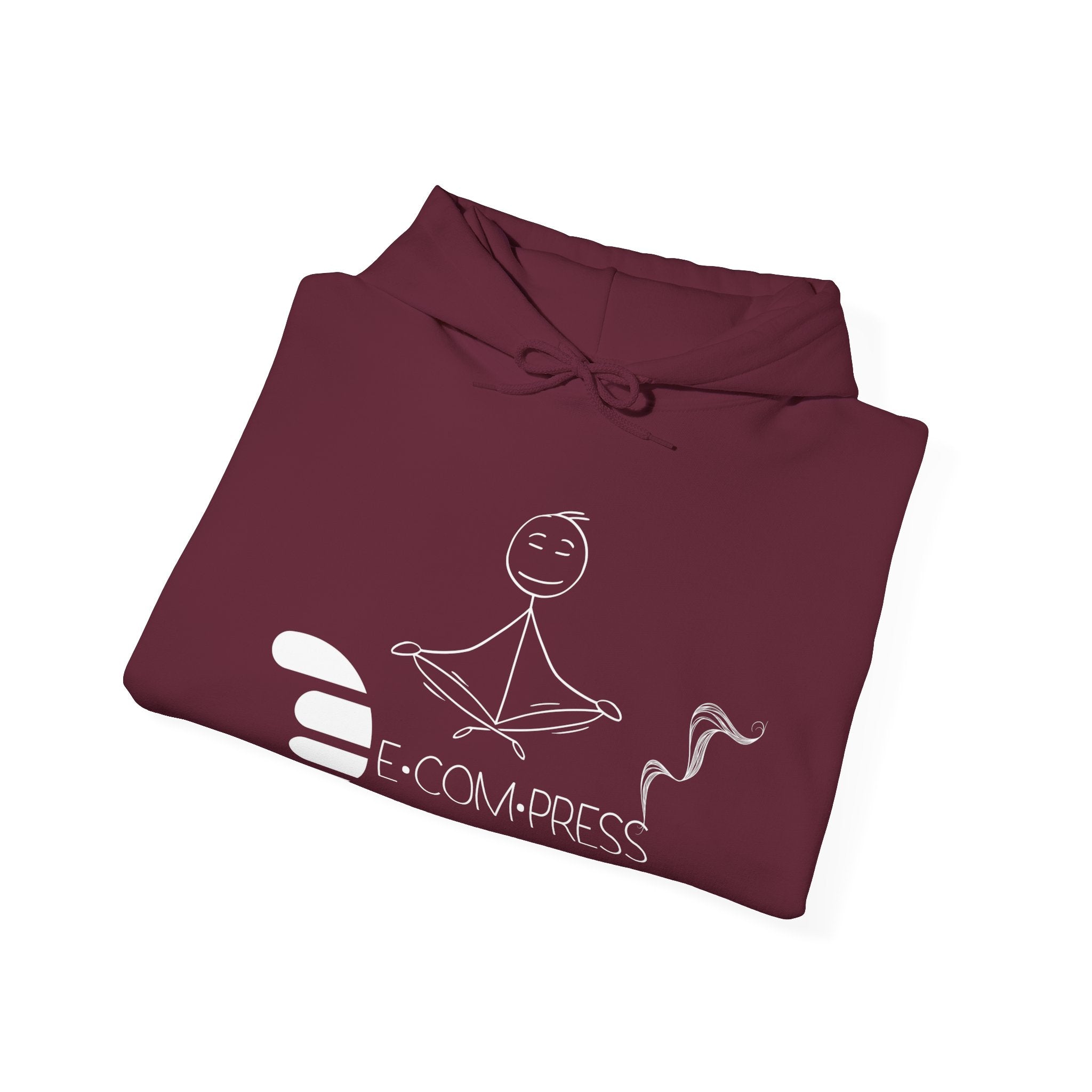 Dorpamine "D Words" Collection Decompress White Unisex Heavy Blend™ Hooded Sweatshirt