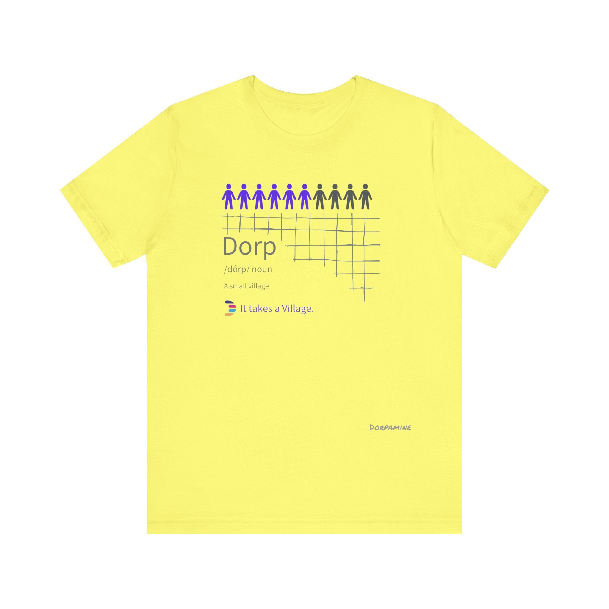 Dorpamine Dorp Definitions Unisex Jersey Short Sleeve Tee