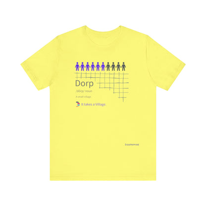 Dorpamine Dorp Definitions Unisex Jersey Short Sleeve Tee