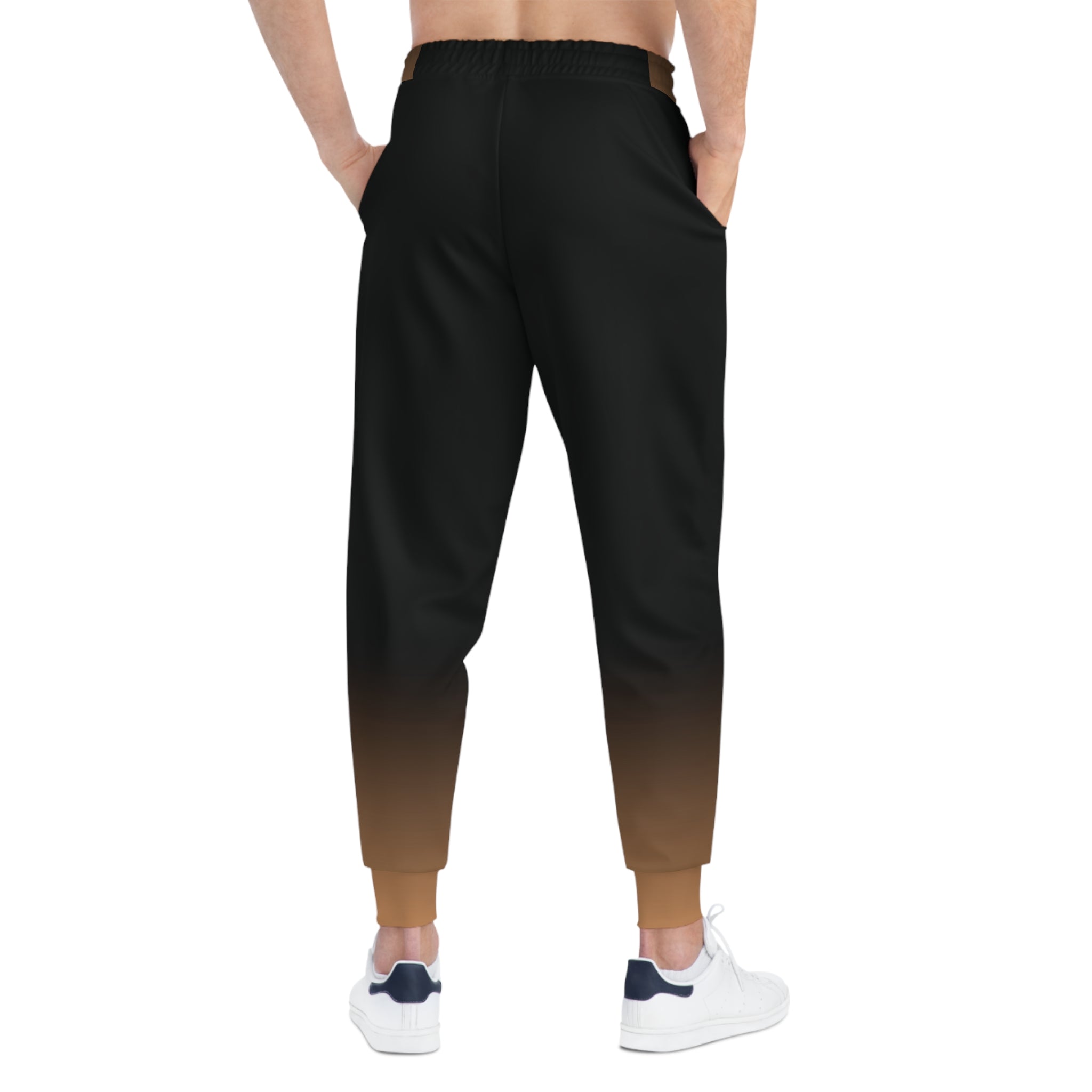 Dorpamine Fusion Black and Orange Unisex Athletic Joggers