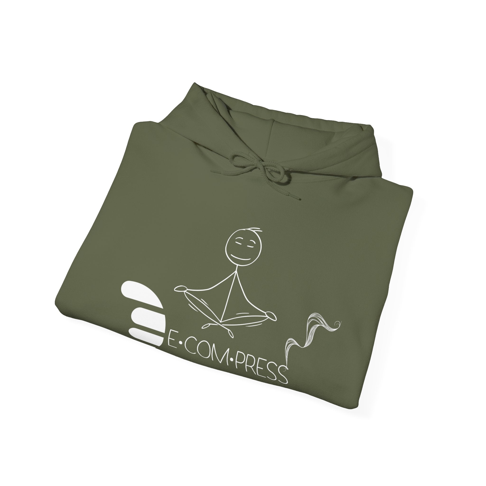 Dorpamine "D Words" Collection Decompress White Unisex Heavy Blend™ Hooded Sweatshirt
