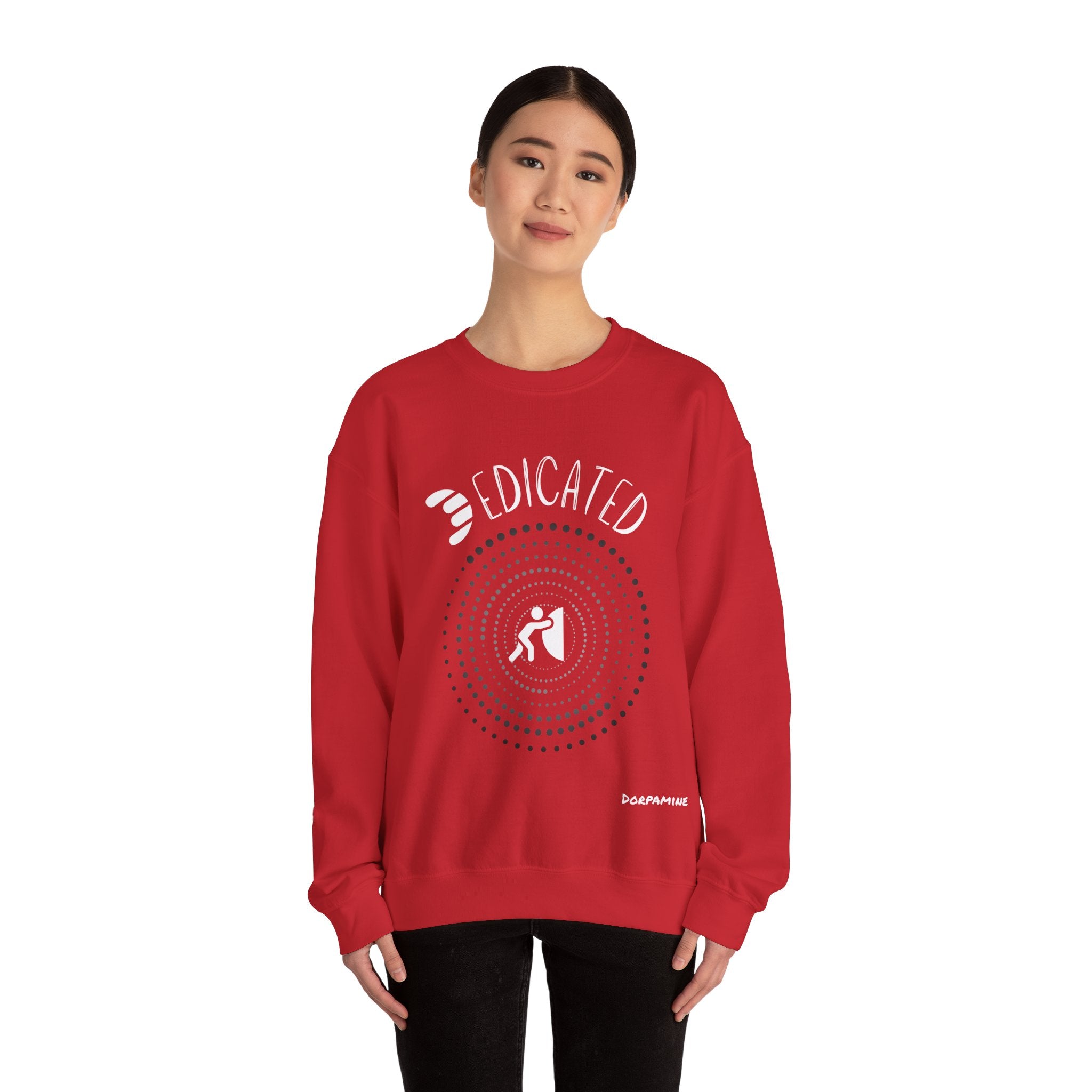 Dorpamine "D Words" Collection Dedicated Unisex Heavy Blend™ Crewneck Sweatshirt