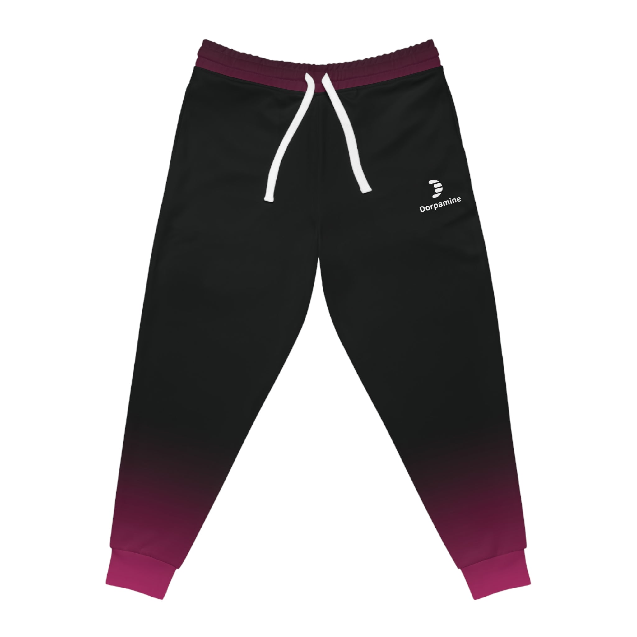 Dorpamine Fusion Black and Pink Unisex Athletic Joggers
