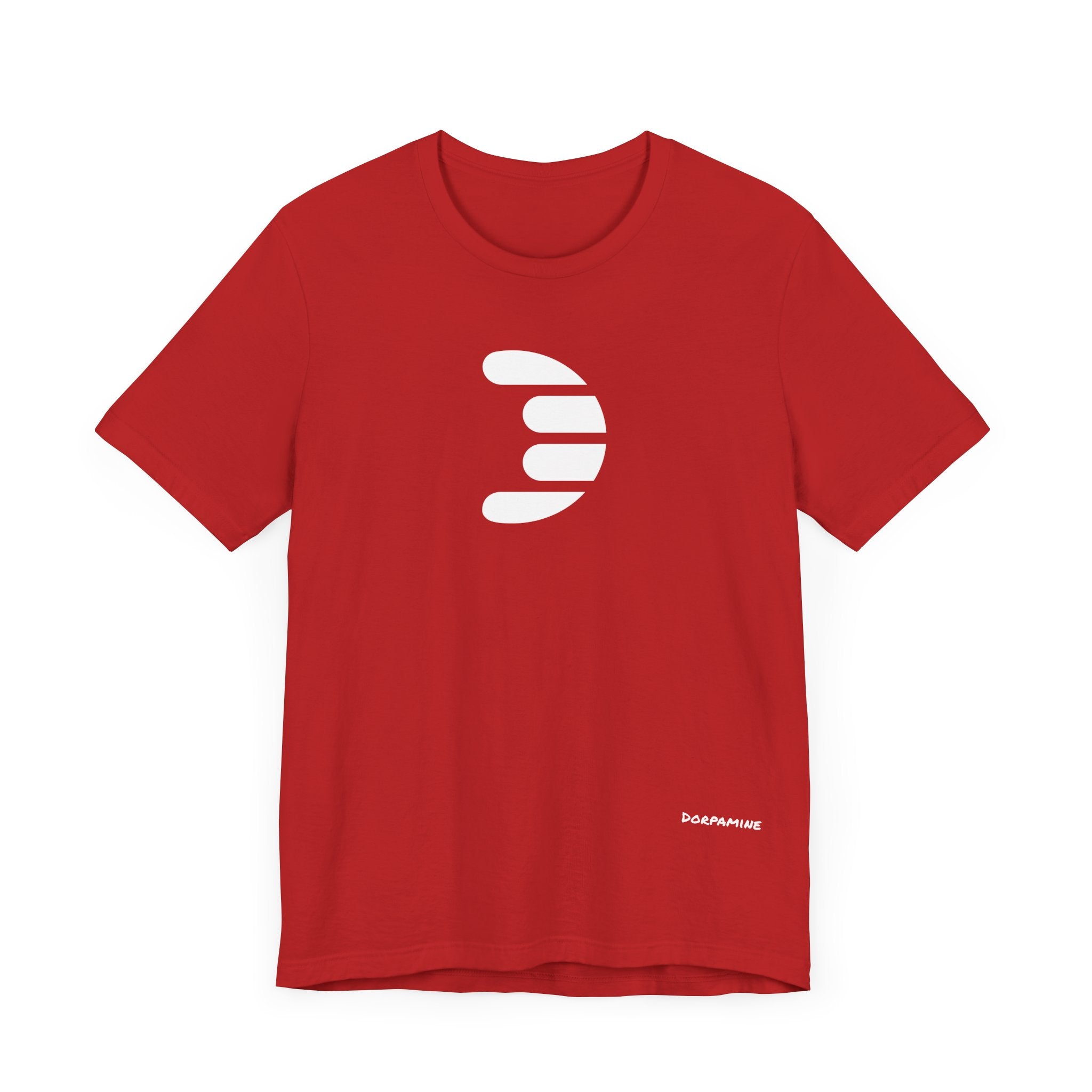 Dorpamine Classic Logo White Unisex Jersey Short Sleeve Tee
