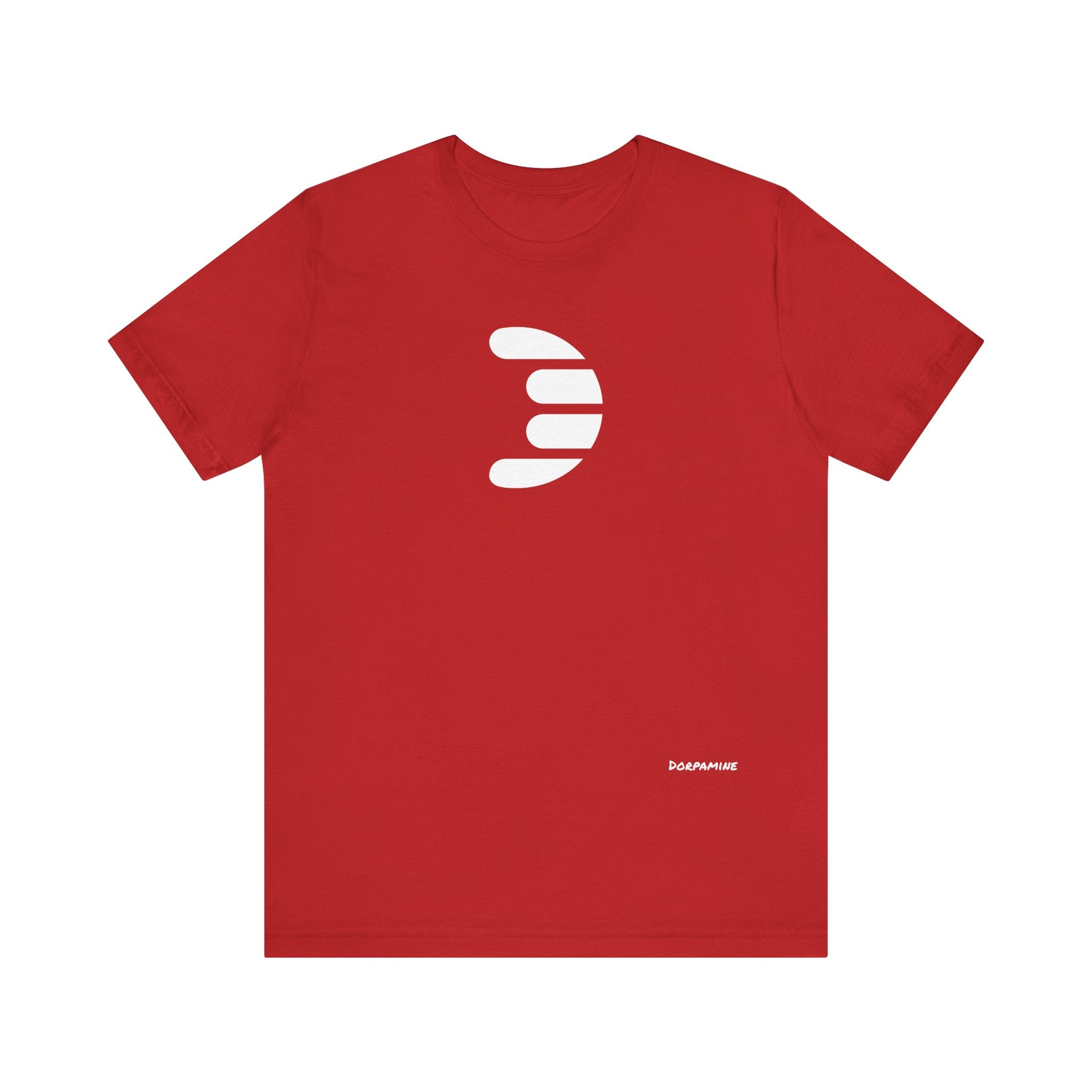 Dorpamine Classic Logo White Unisex Jersey Short Sleeve Tee
