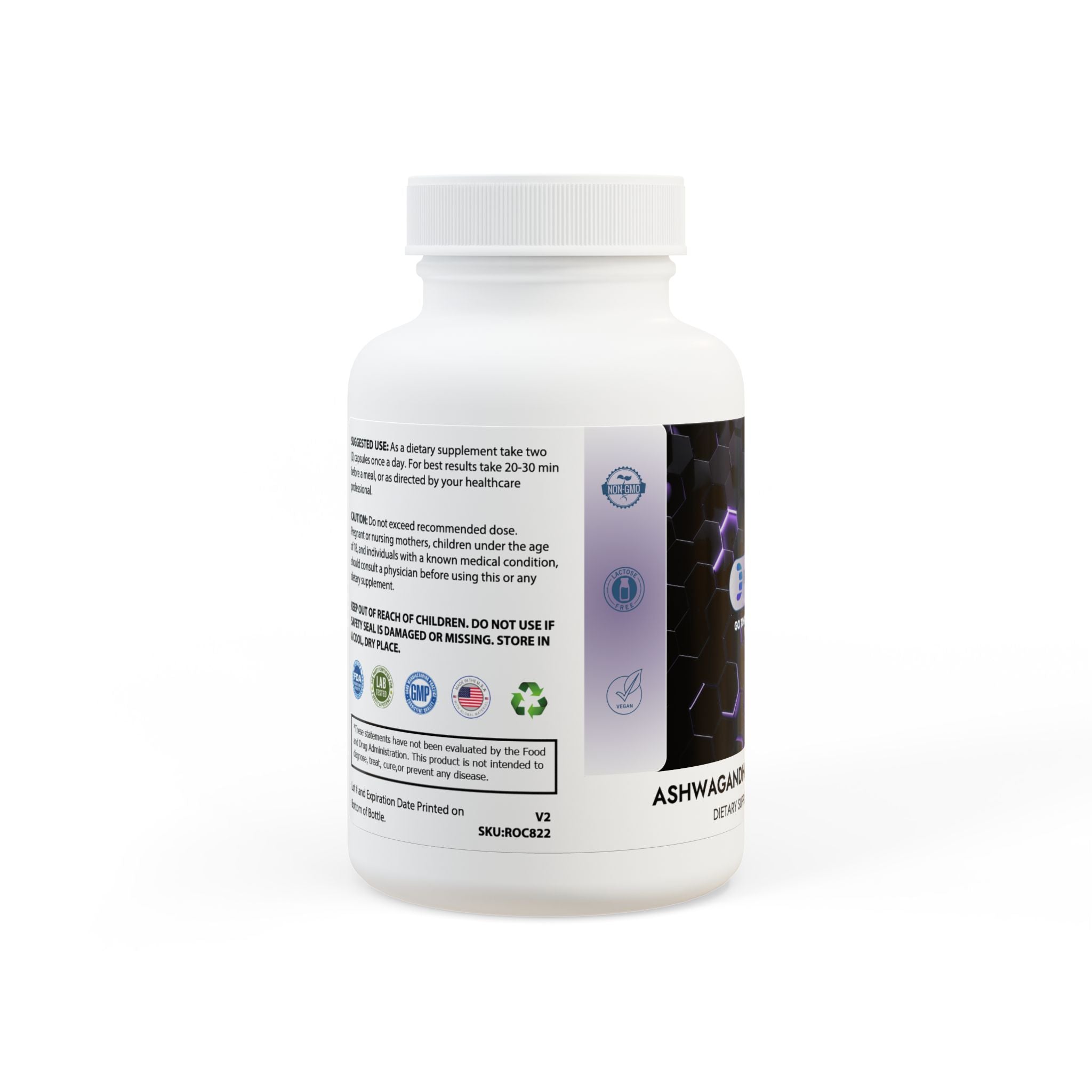 Dorpamine Vitality Ashwagandha and Black Pepper Supplement (60 capsules)