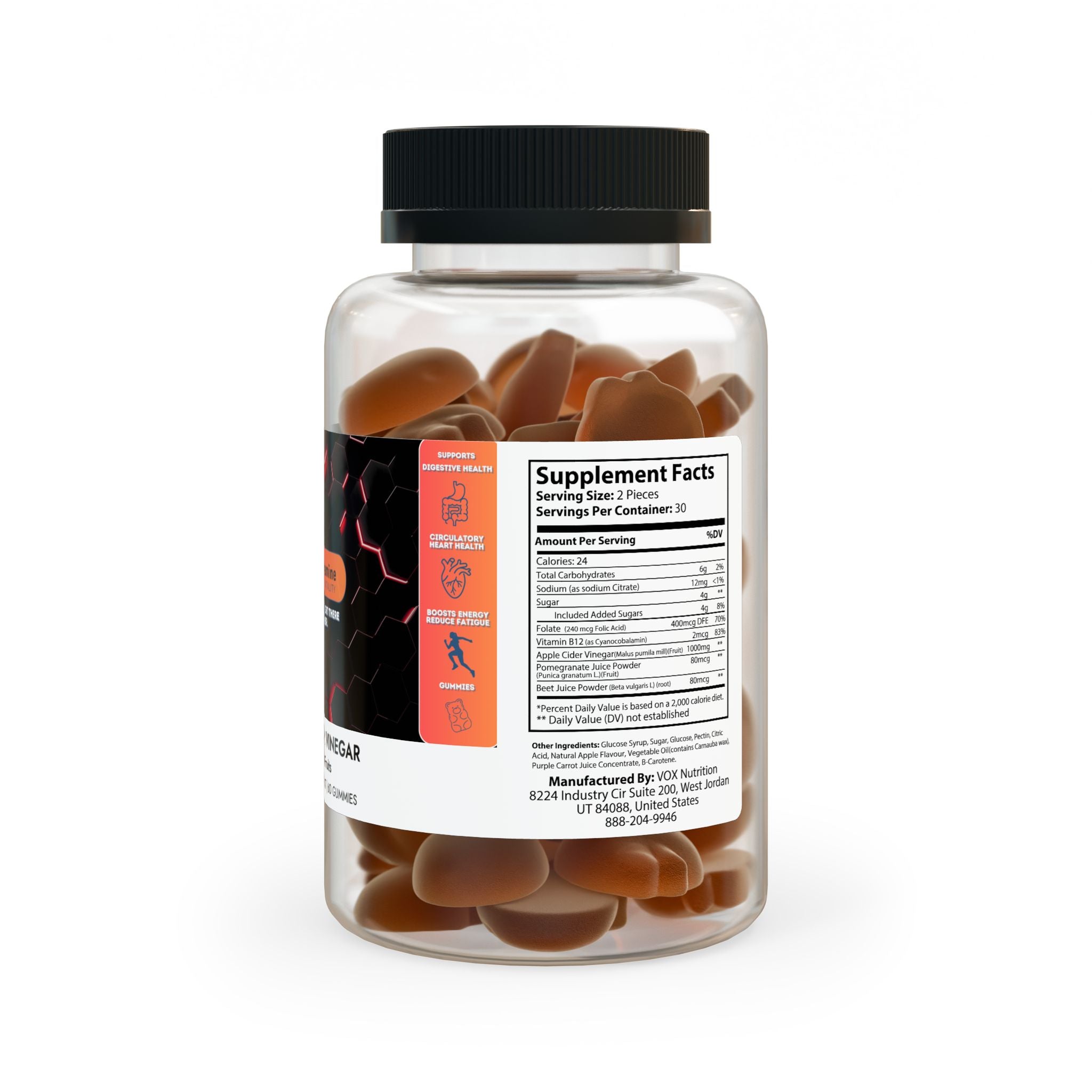 Dorpamine Vitality Apple Cider Vinegar Gummies (60 Gummies)