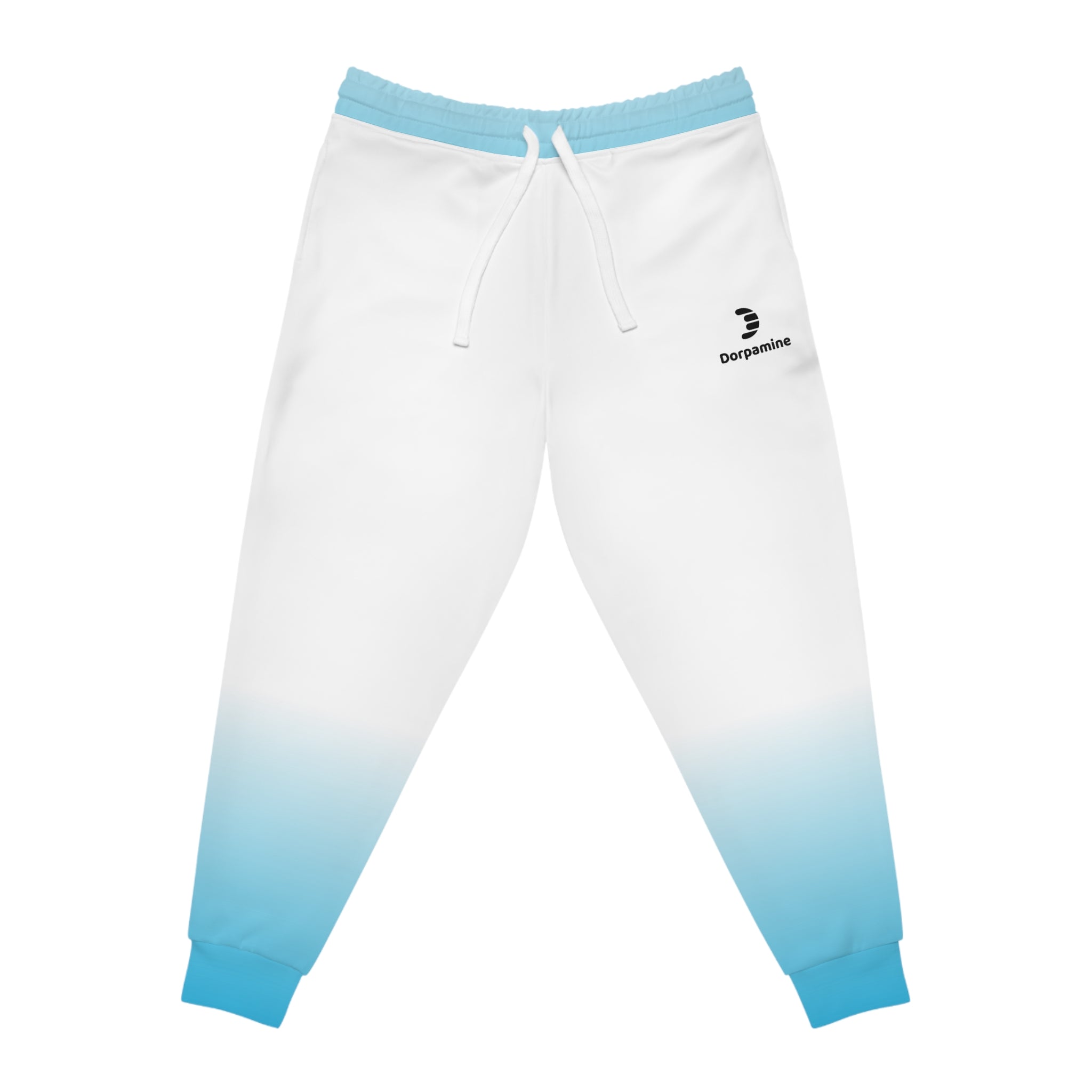 Dorpamine Fusion White and Blue Unisex Athletic Joggers