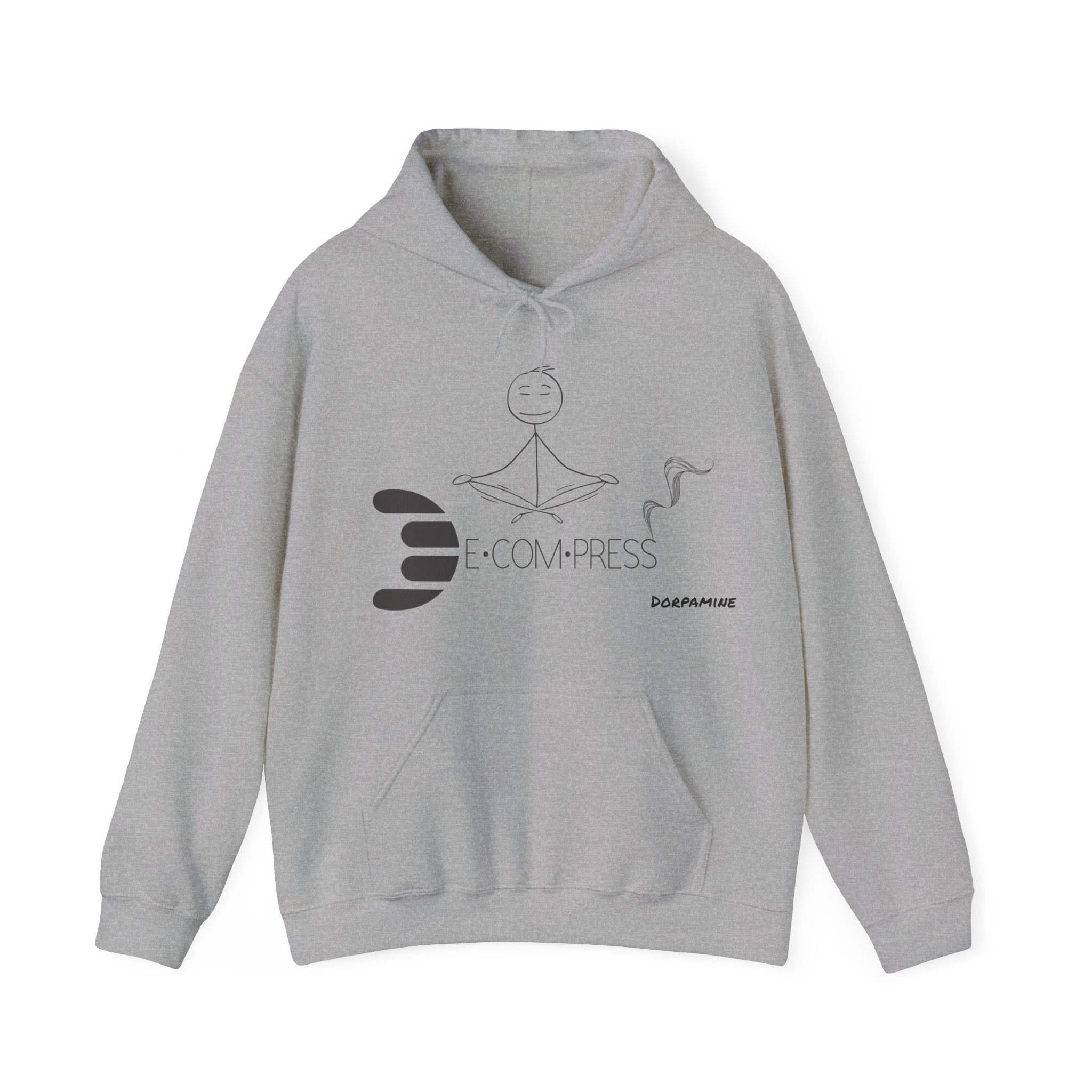 Dorpamine "D Words" Collection Decompress Black Unisex Heavy Blend™ Hooded Sweatshirt