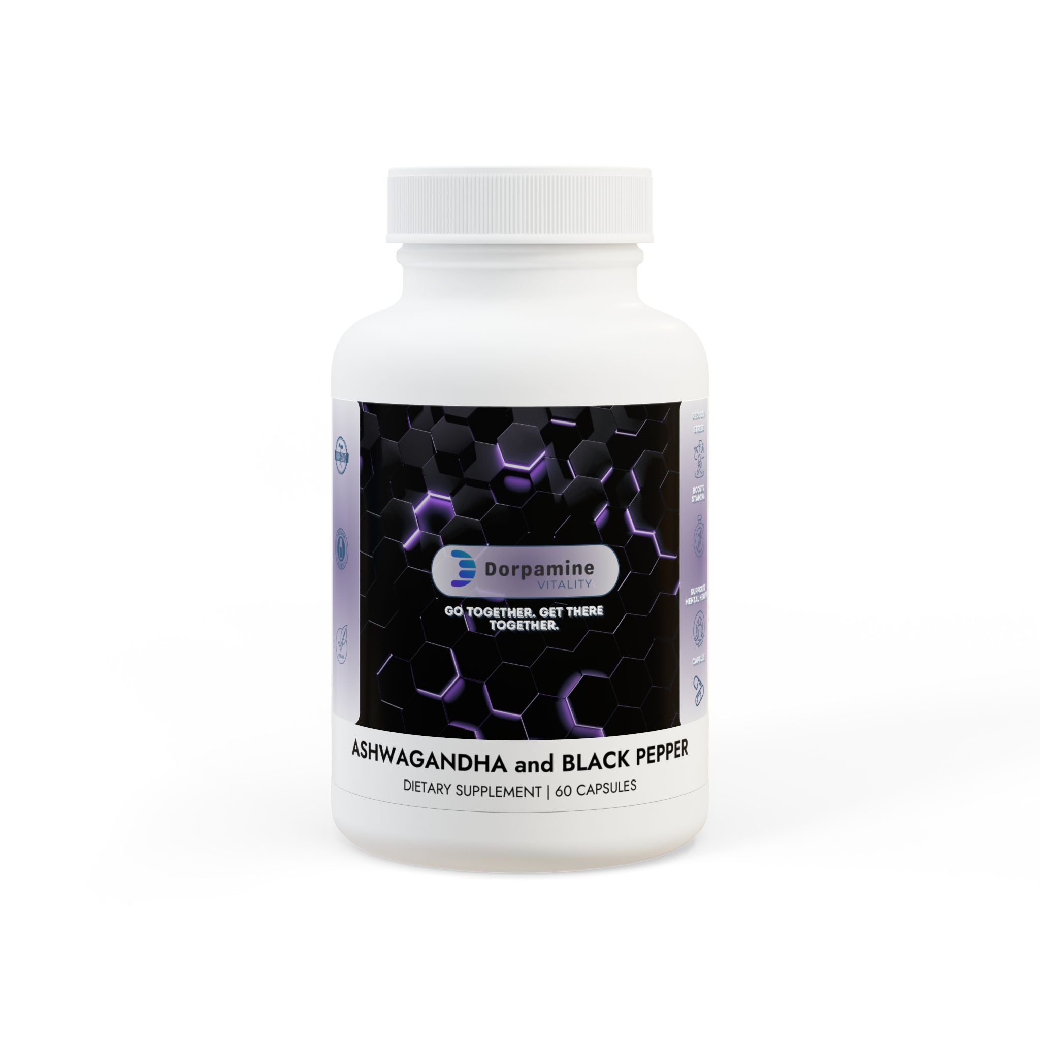 Dorpamine Vitality Ashwagandha and Black Pepper Supplement (60 capsules)