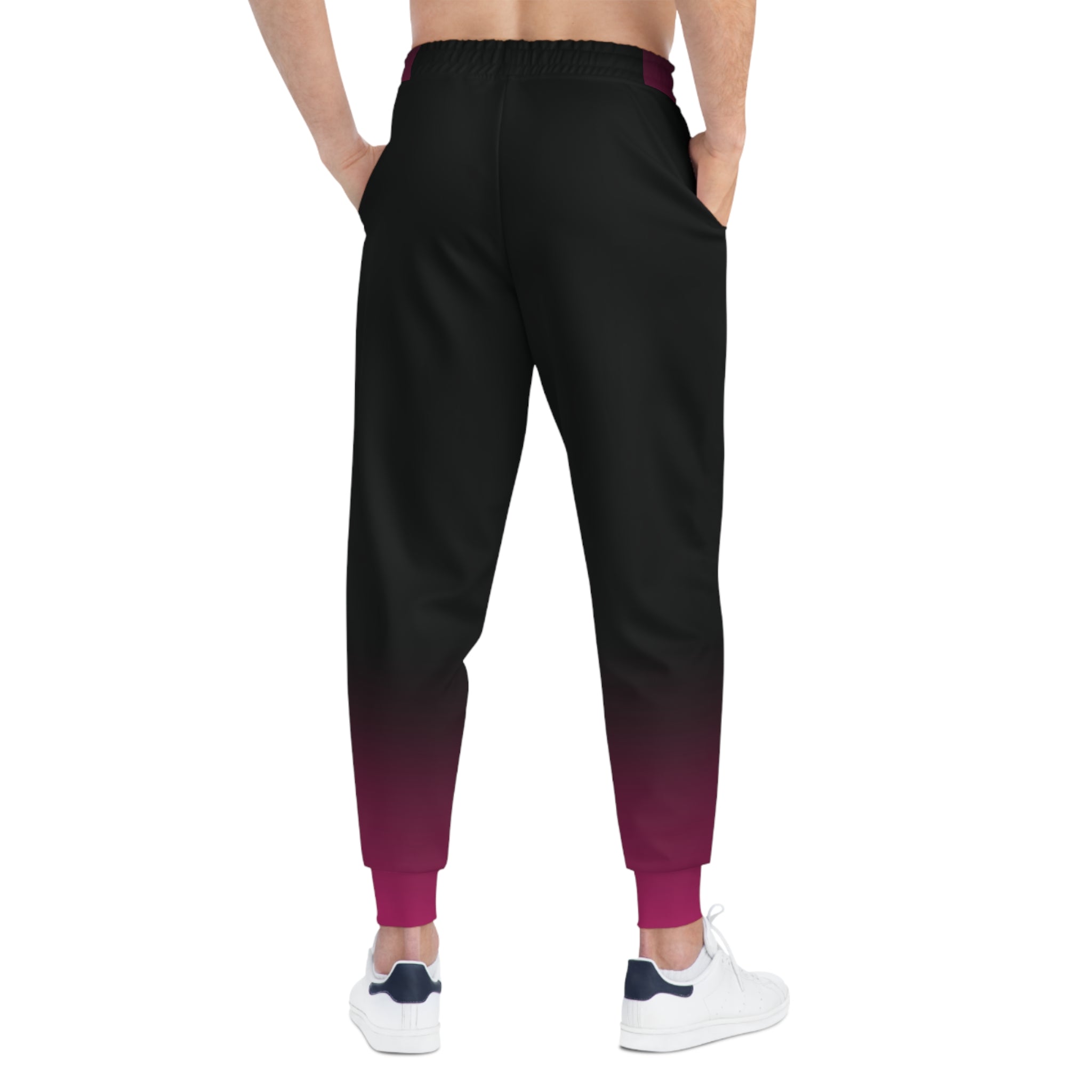 Dorpamine Fusion Black and Pink Unisex Athletic Joggers