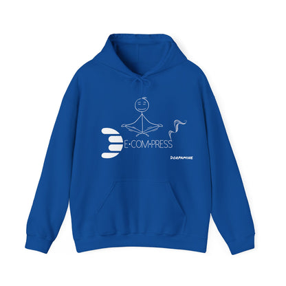 Dorpamine "D Words" Collection Decompress White Unisex Heavy Blend™ Hooded Sweatshirt