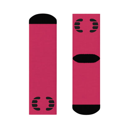 Dorpamine Hermes Pink Crew Socks