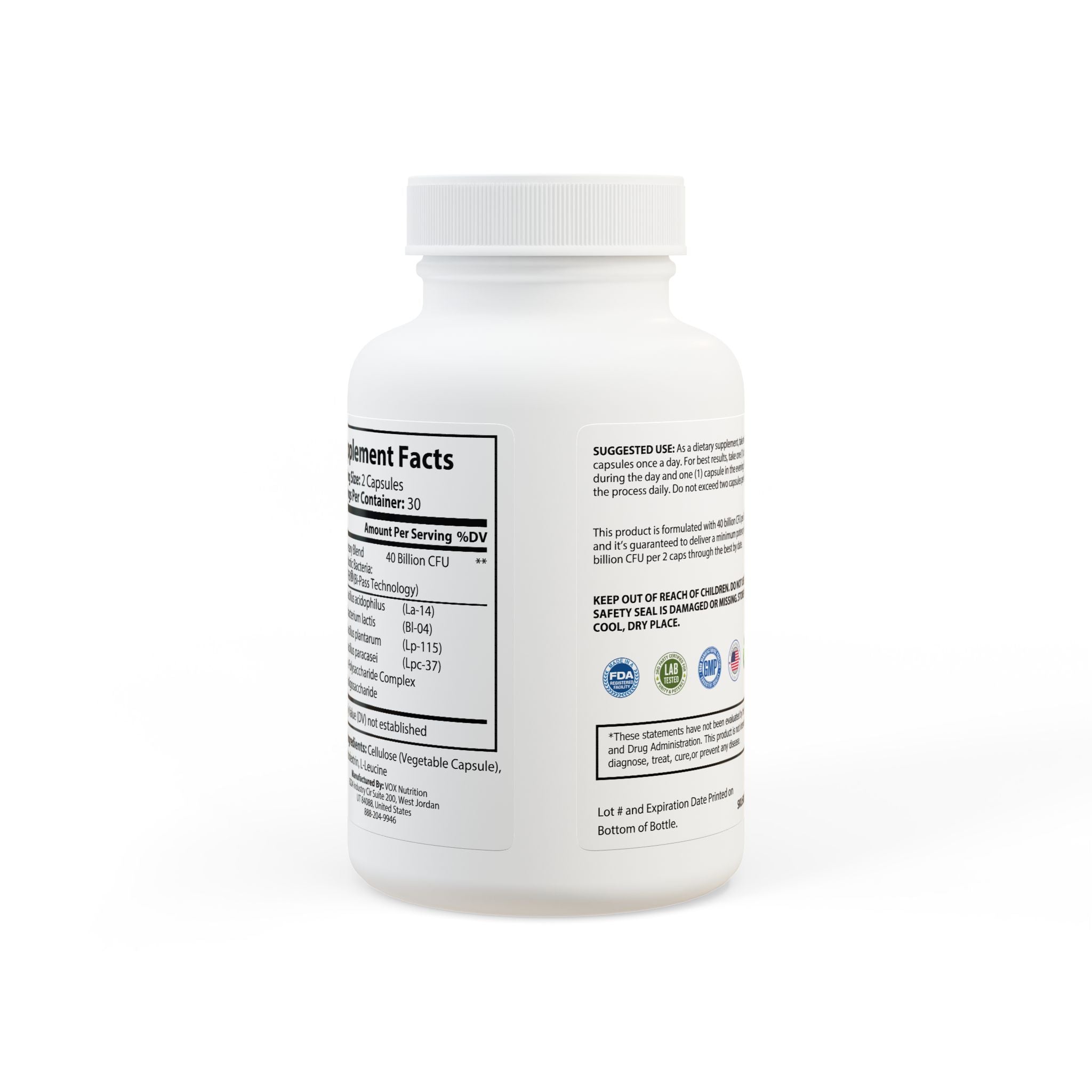 Dorpamine Vitality Probiotics Supplement (60 Capsules)
