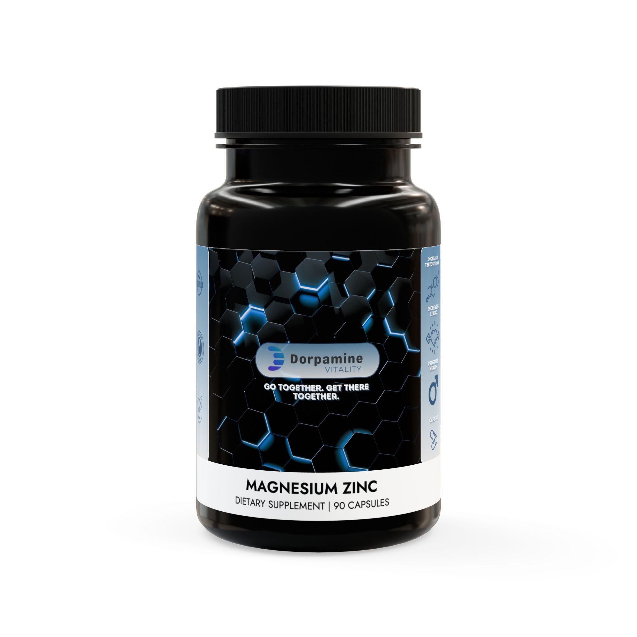 Dorpamine Vitality Testosterone Boost Magnesium Zinc Supplement (90 Capsules)