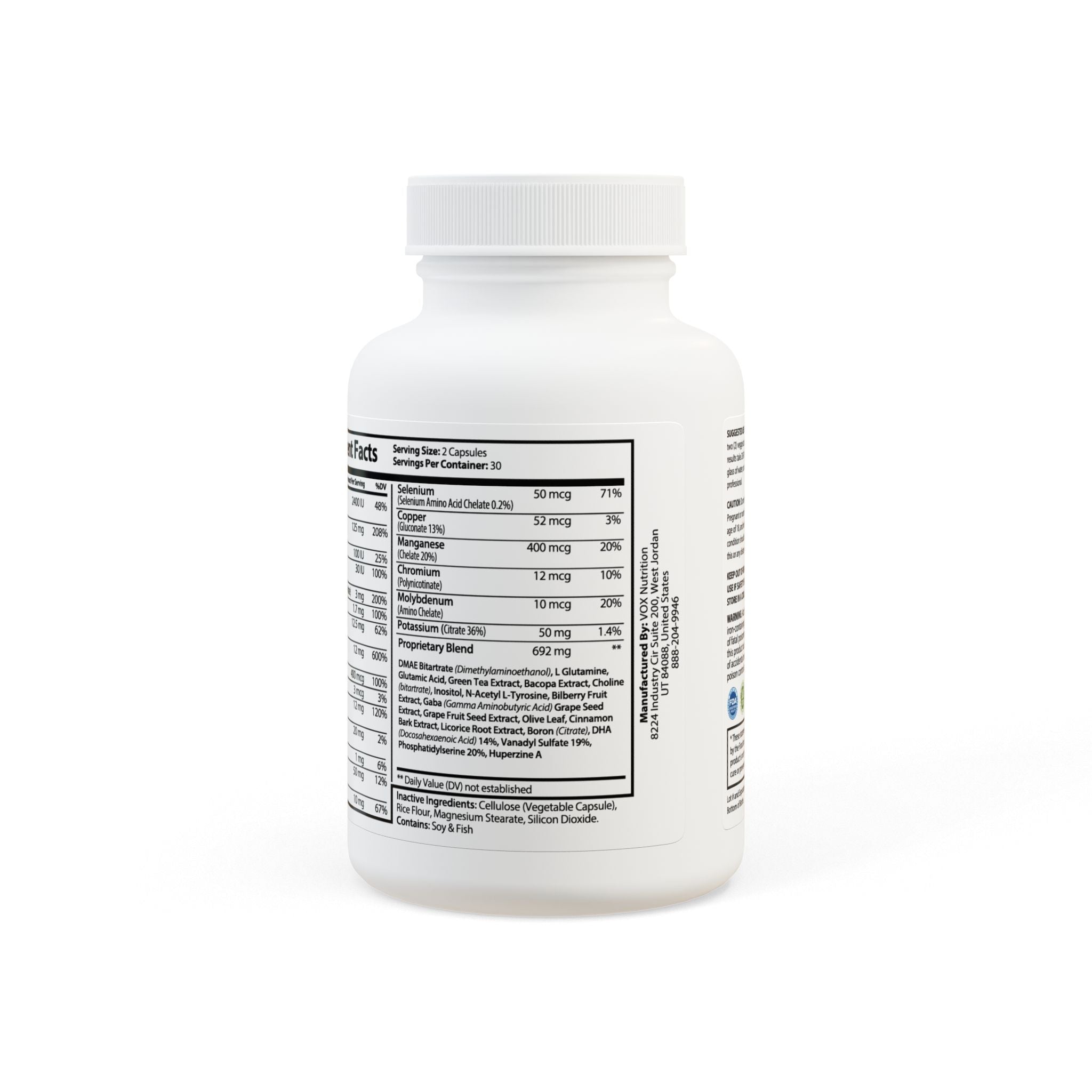 Dorpamine Vitality Brain Support Complex Supplement (60 Capsules)