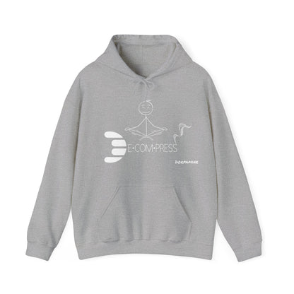 Dorpamine "D Words" Collection Decompress White Unisex Heavy Blend™ Hooded Sweatshirt