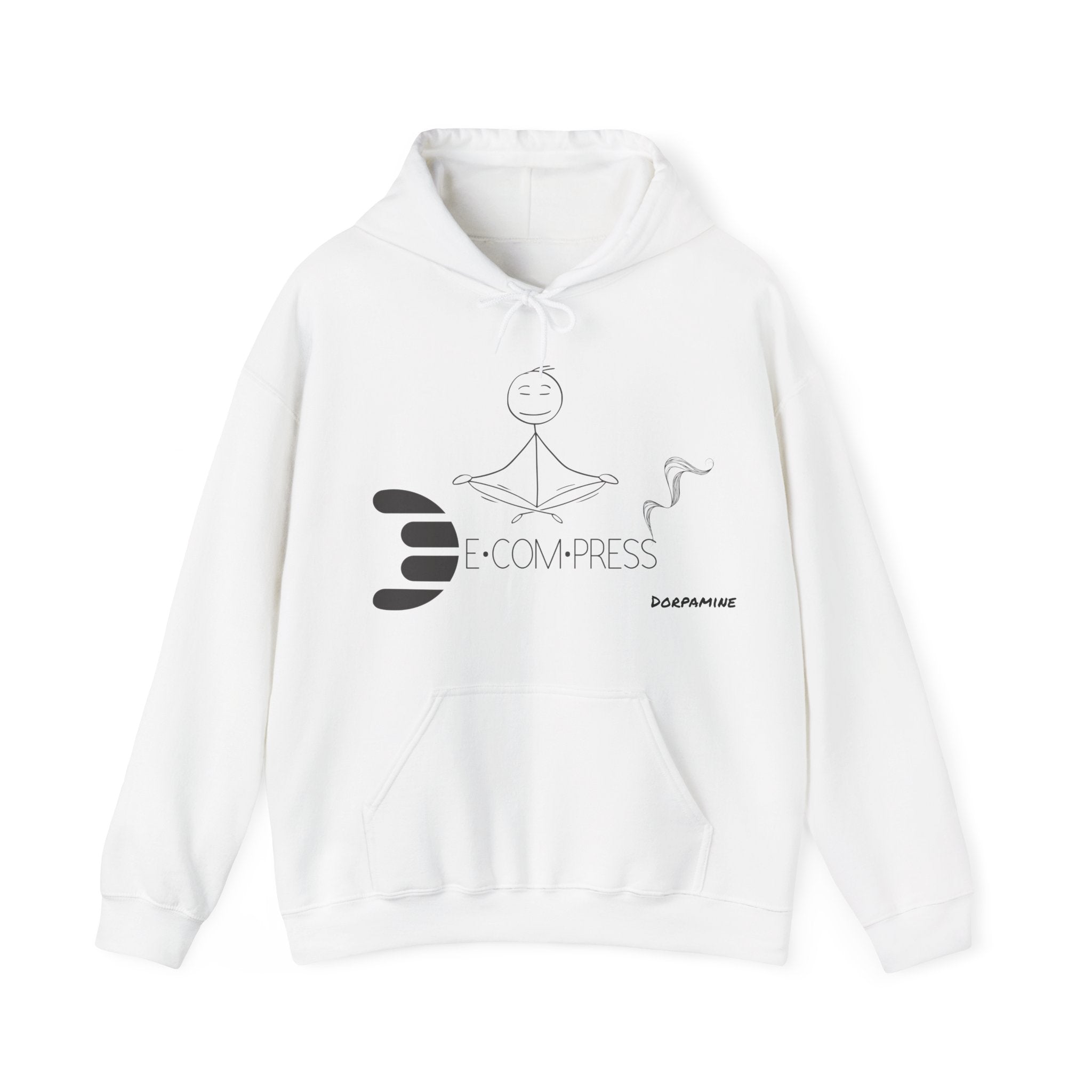 Dorpamine "D Words" Collection Decompress Black Unisex Heavy Blend™ Hooded Sweatshirt