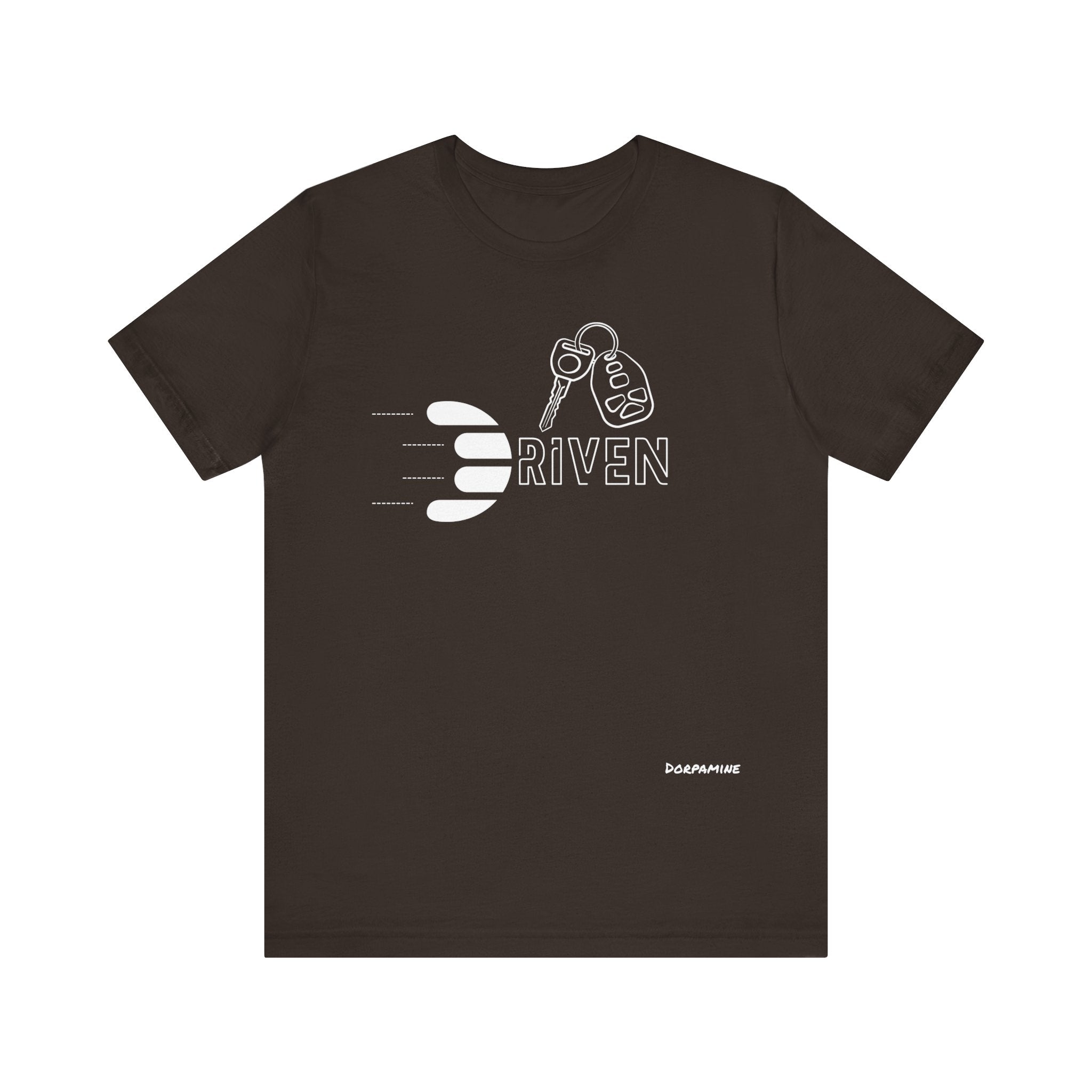 Dorpamine Driven White (D-Words Collection) Unisex Jersey Short Sleeve Tee