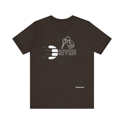 Dorpamine Driven White (D-Words Collection) Unisex Jersey Short Sleeve Tee